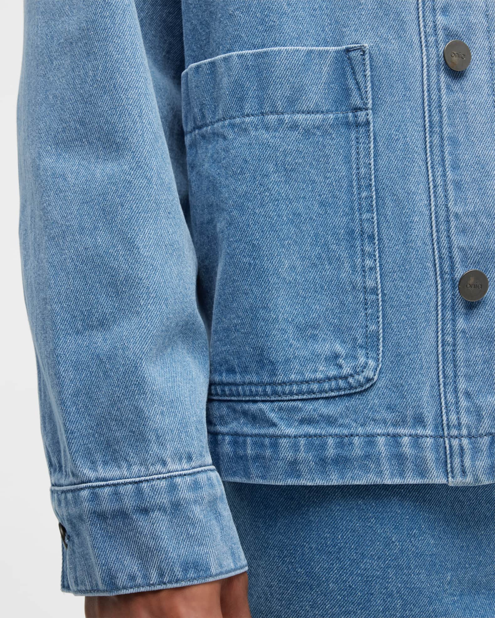 Onia Men's Denim Utility Jacket | Neiman Marcus