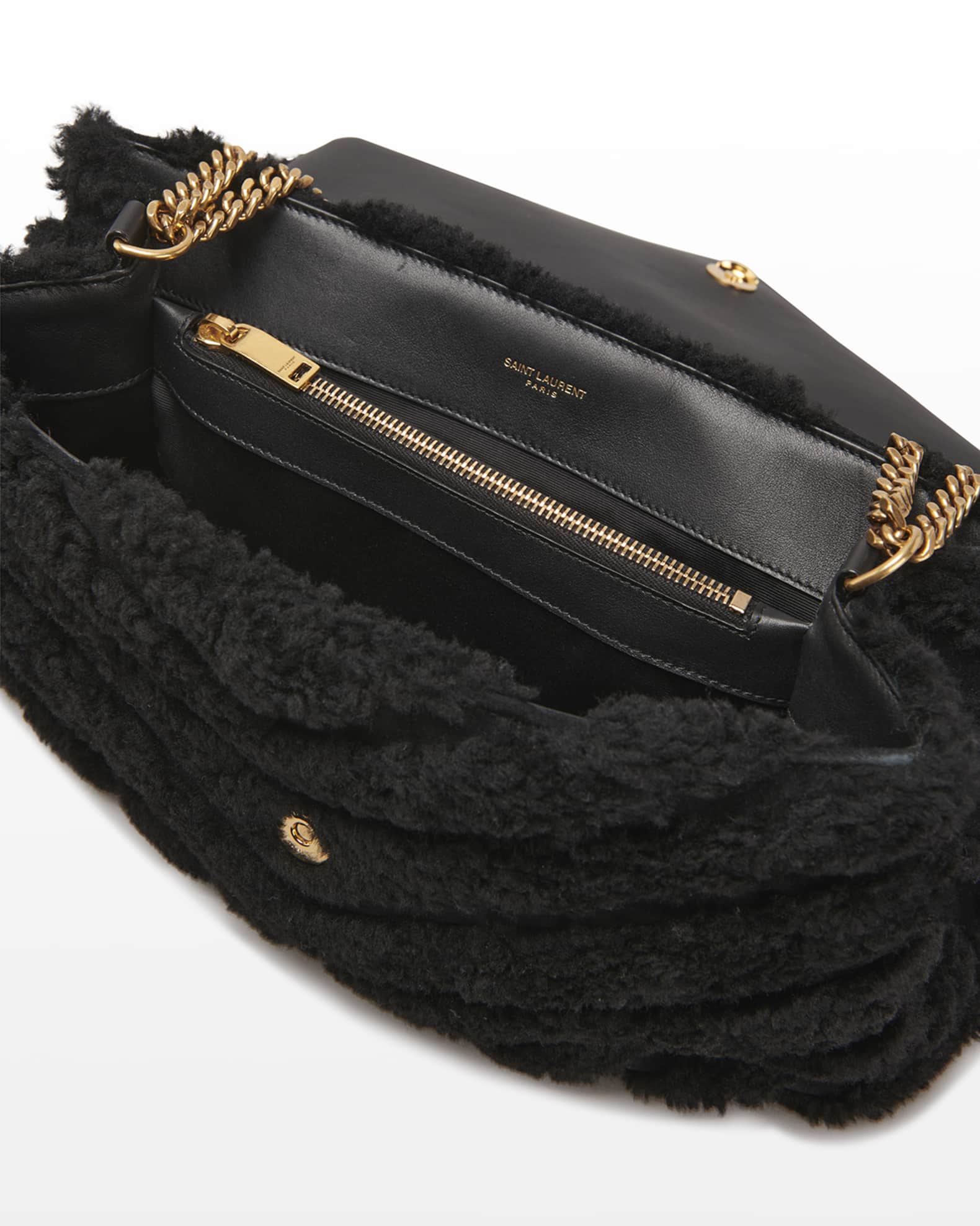Saint Laurent Loulou Medium Quilted Leather Shoulder Bag - Black - One Size