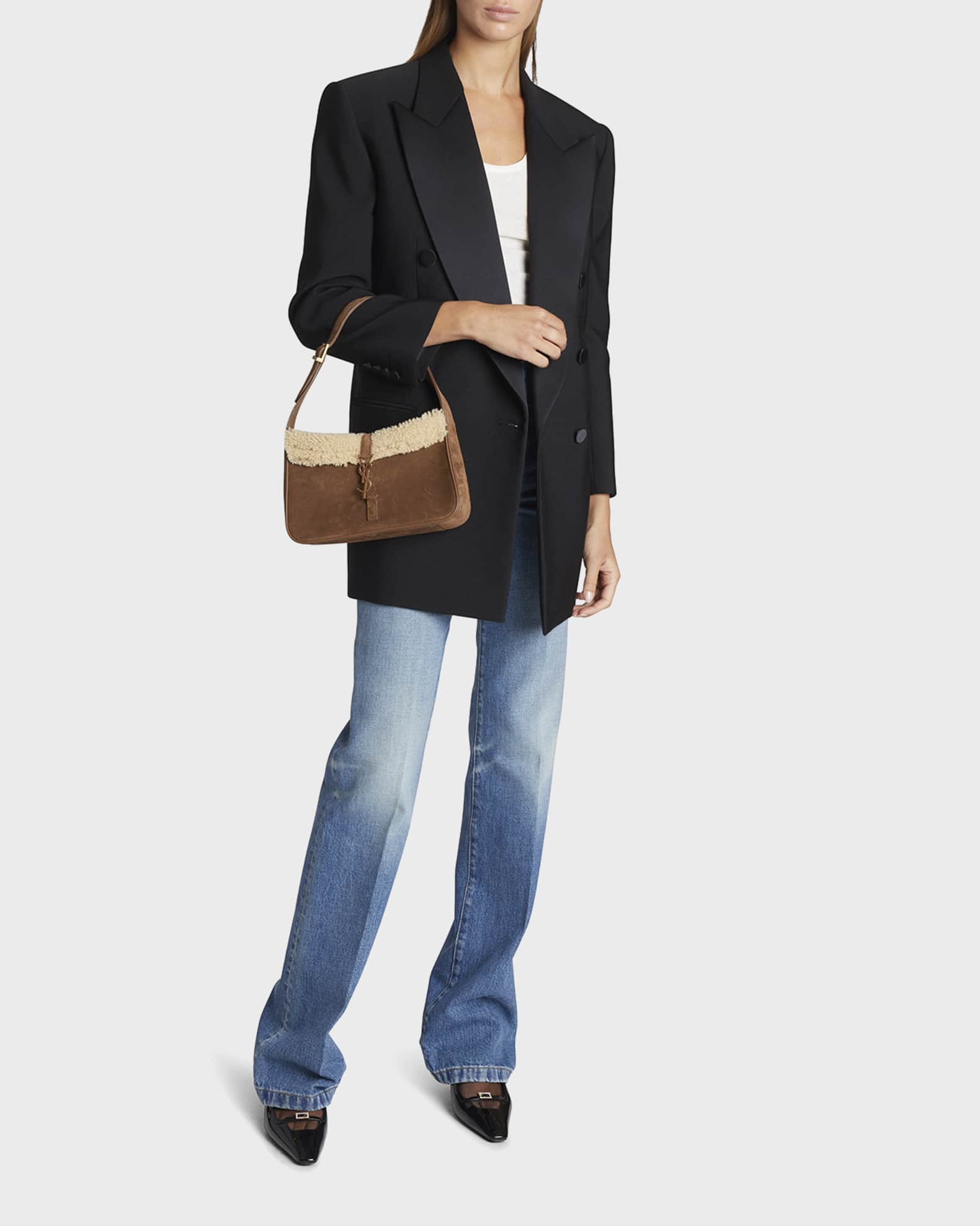YSL Niki Medium in Crinkled Vintage Leather – Weluxe Designer