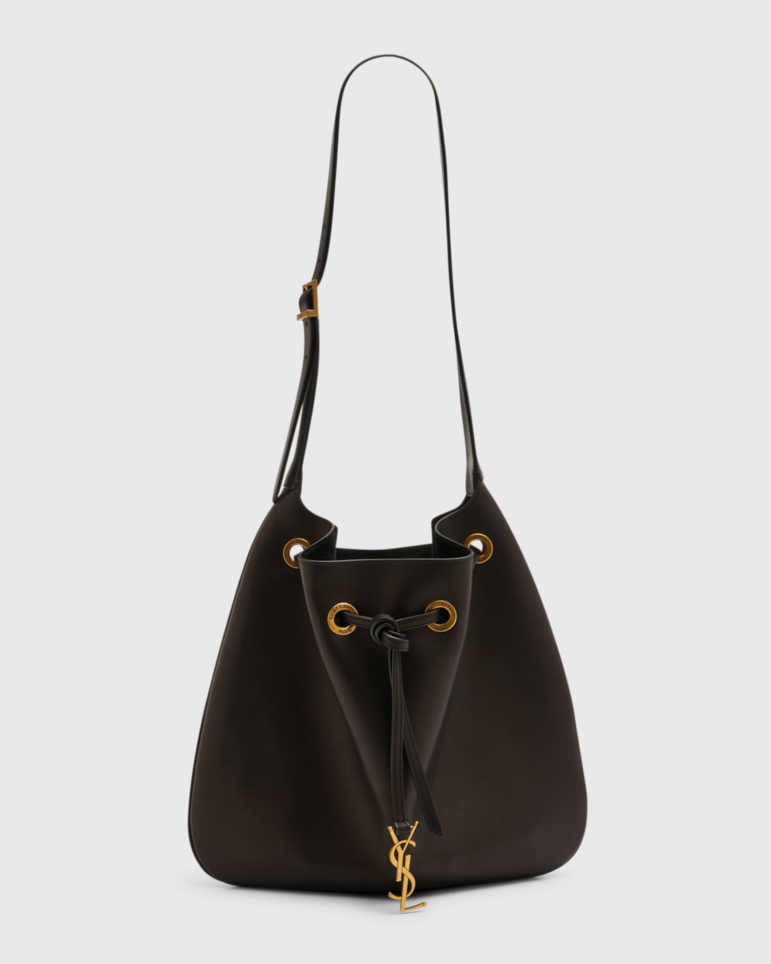 Saint Laurent Paris VII Medium YSL Drawstring Hobo Bag Neiman Marcus