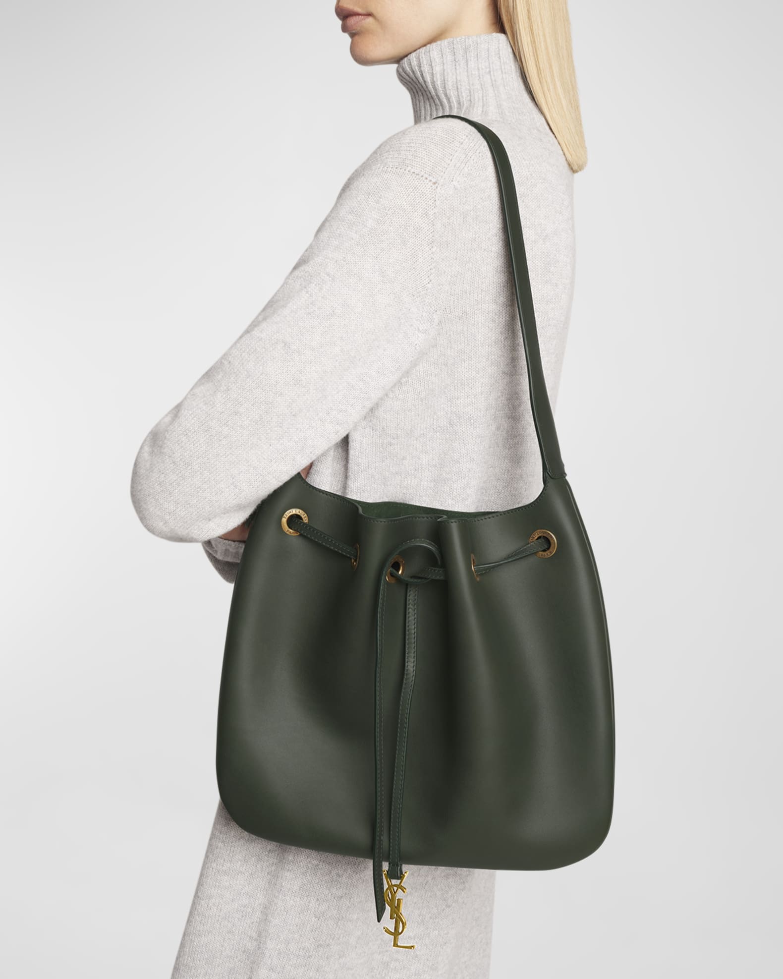 Saint Laurent Paris VII Medium YSL Hobo Bag in Smooth Leather Neiman Marcus