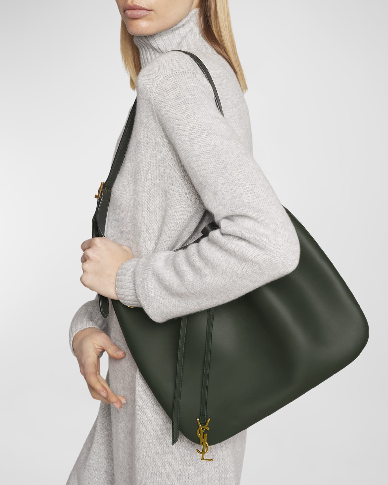 Saint Laurent Paris VII Medium YSL Drawstring Hobo Bag Neiman Marcus