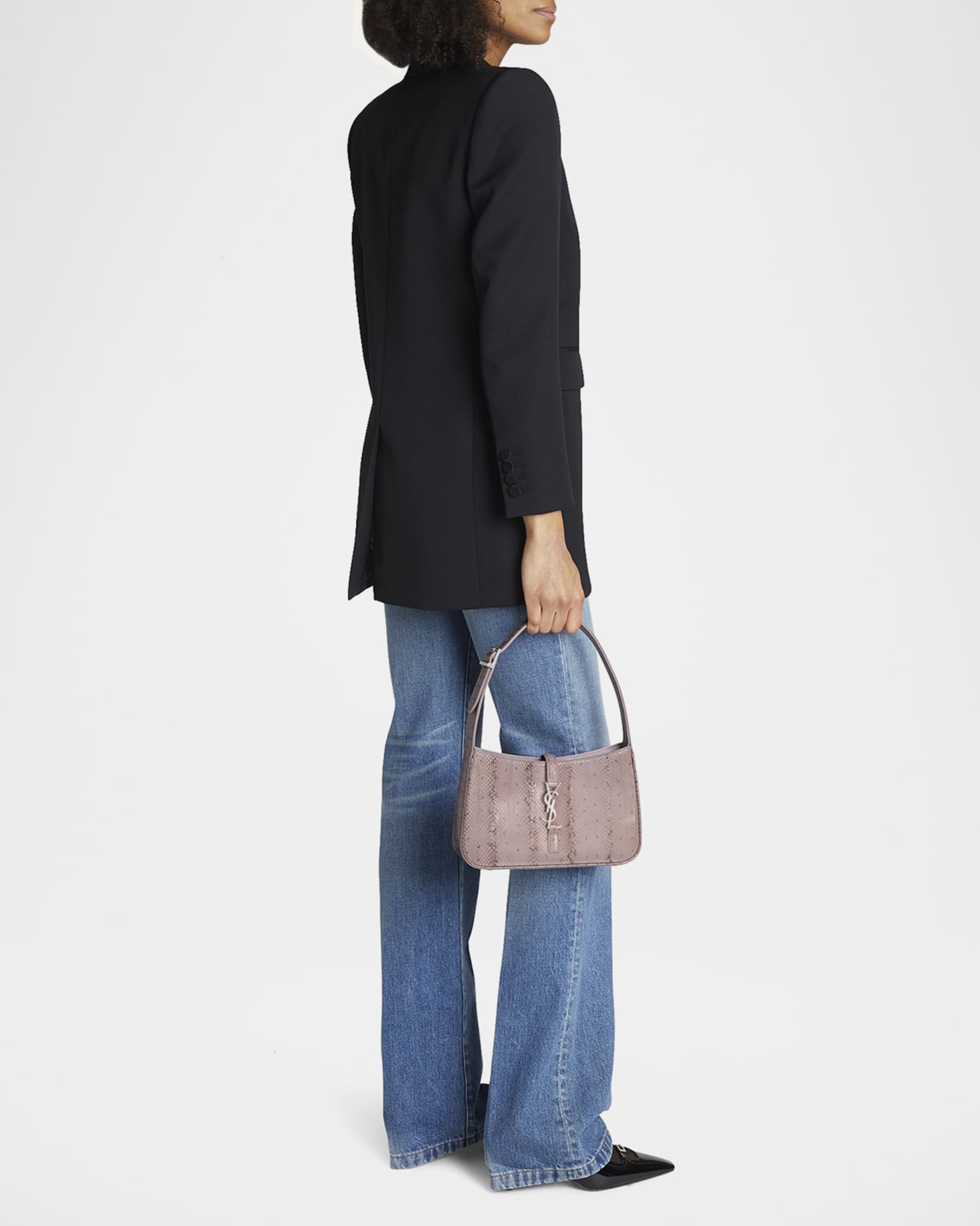 【Saint Laurent】YSL BO MNG LE 5A7 W_LIZARD PRI◆657228AAC2H Saint Laurent Le 5 A 7 YSL Shoulder Bag in Lizard | Neiman