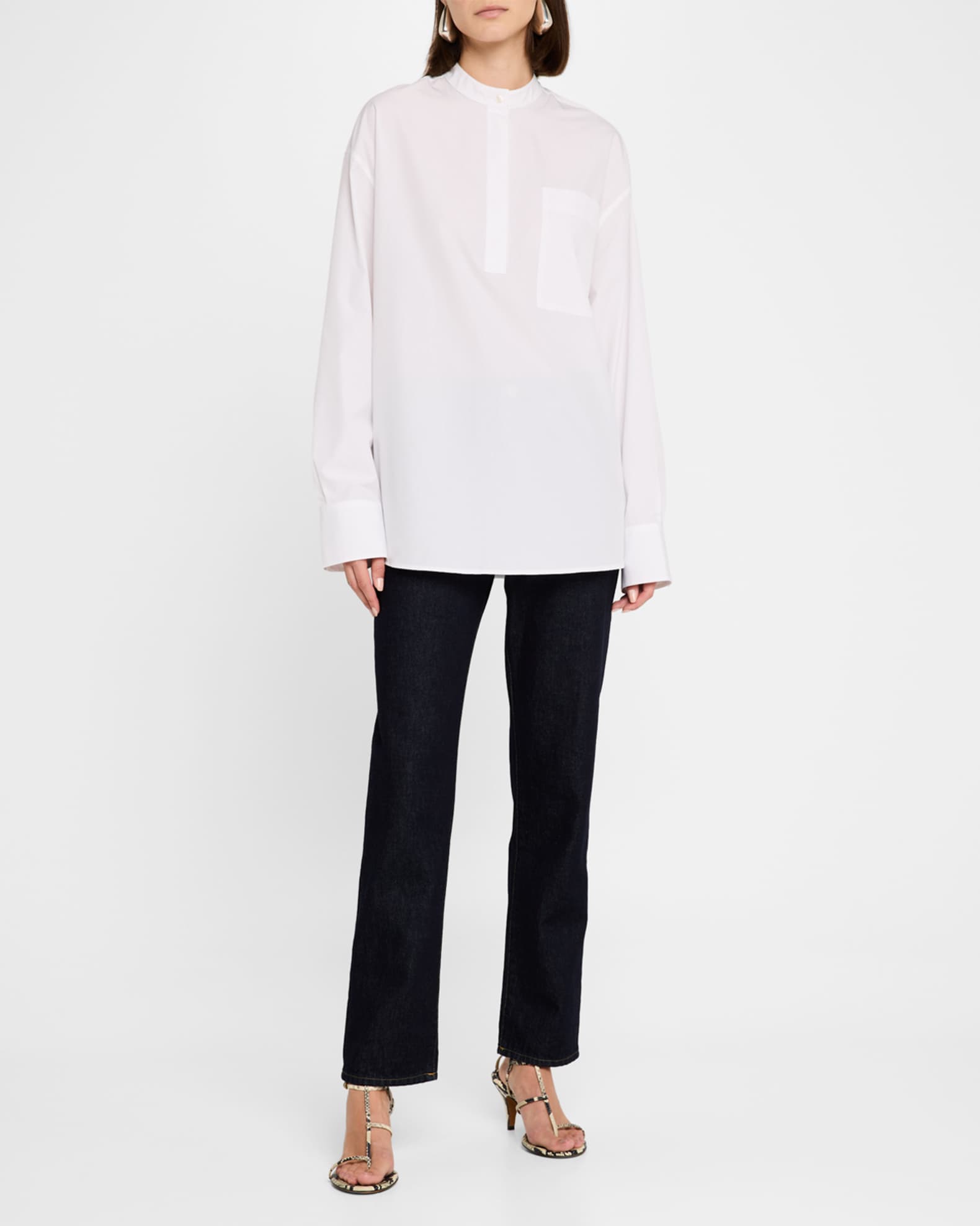 Wular Straight-Leg Ankle Denim Pants 1