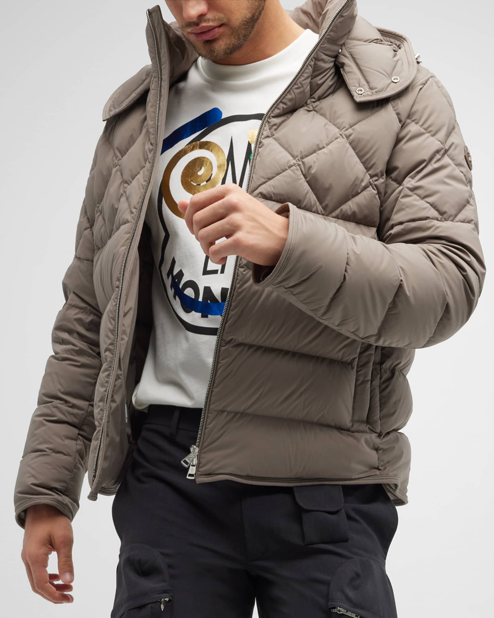 Moncler Men's Cecaud Quilted Down Jacket Neiman Marcus