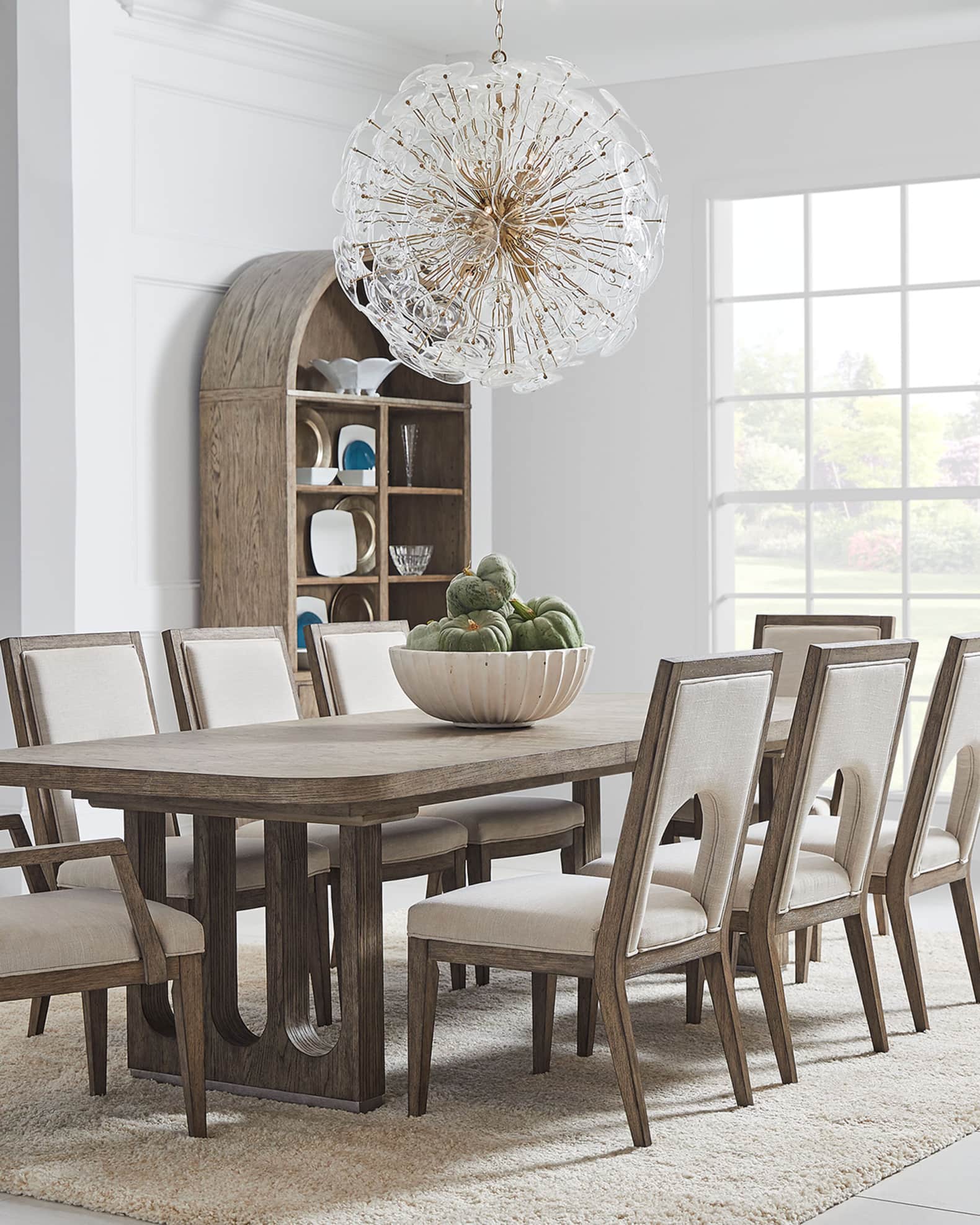 Vault Rectangular Dining Table with Two Leaves