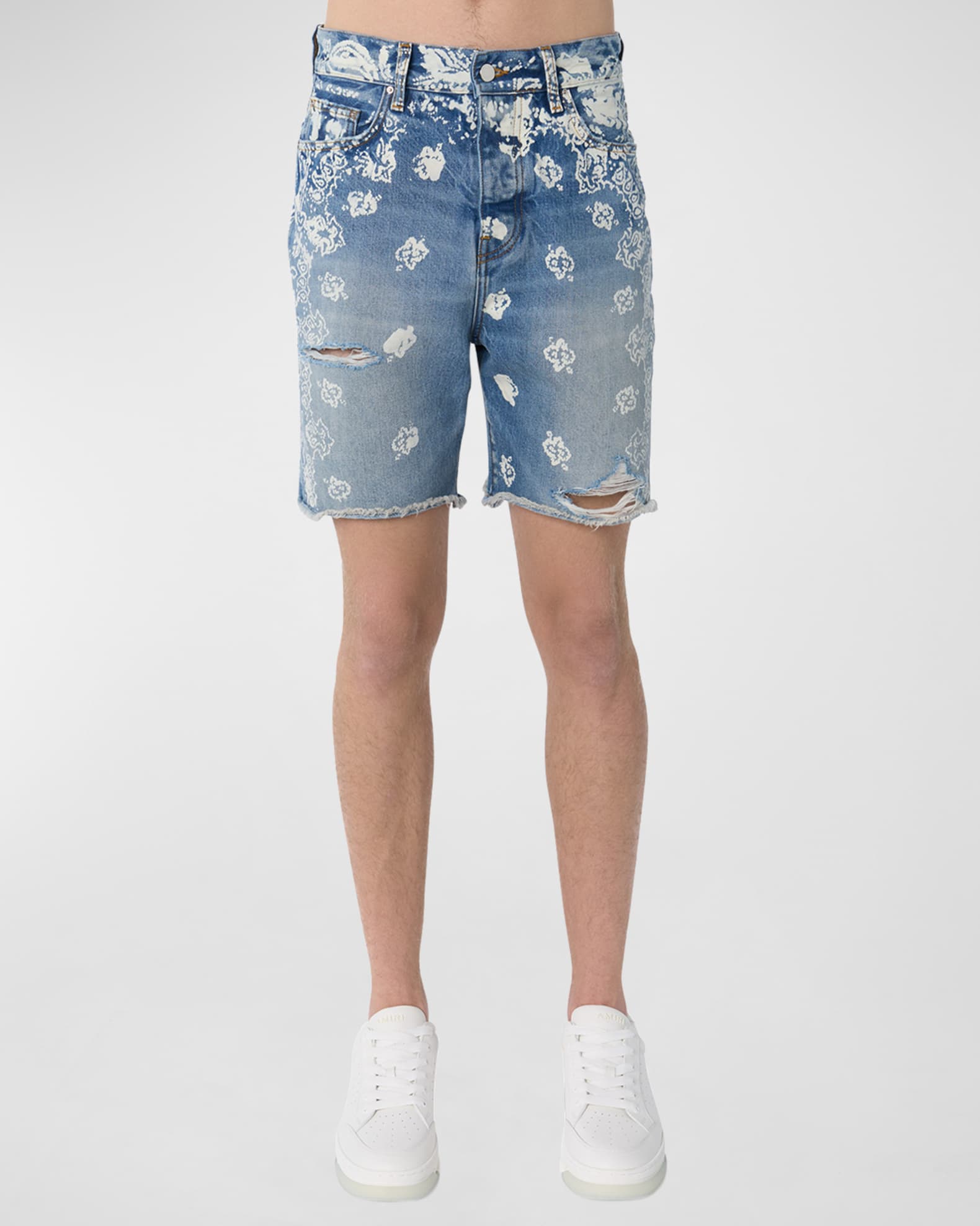 Louis Vuitton Monogram Bandana Denim Shorts