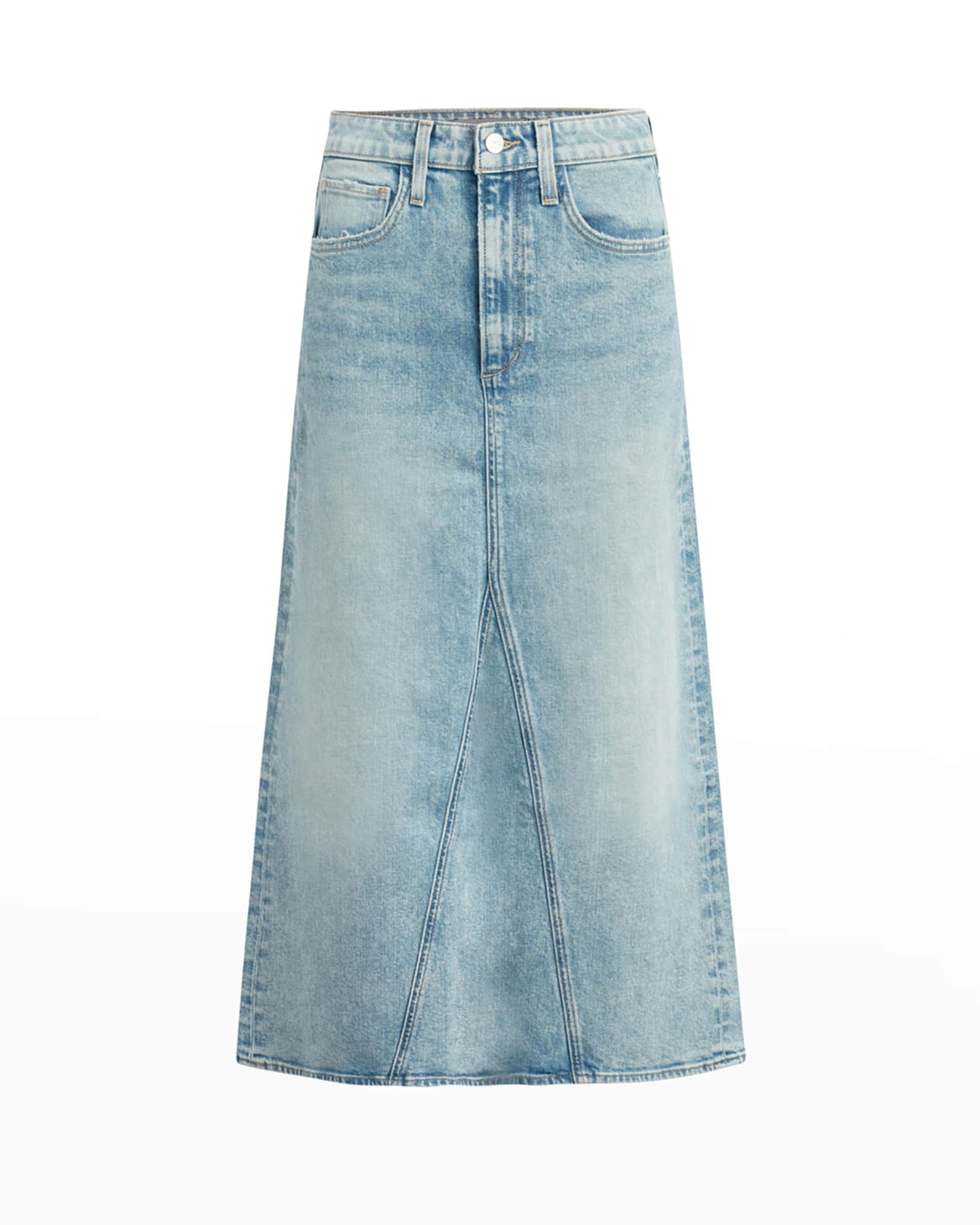 Joe's Jeans The Tulie Organic Cotton Denim A-Line Midi Skirt | Neiman ...