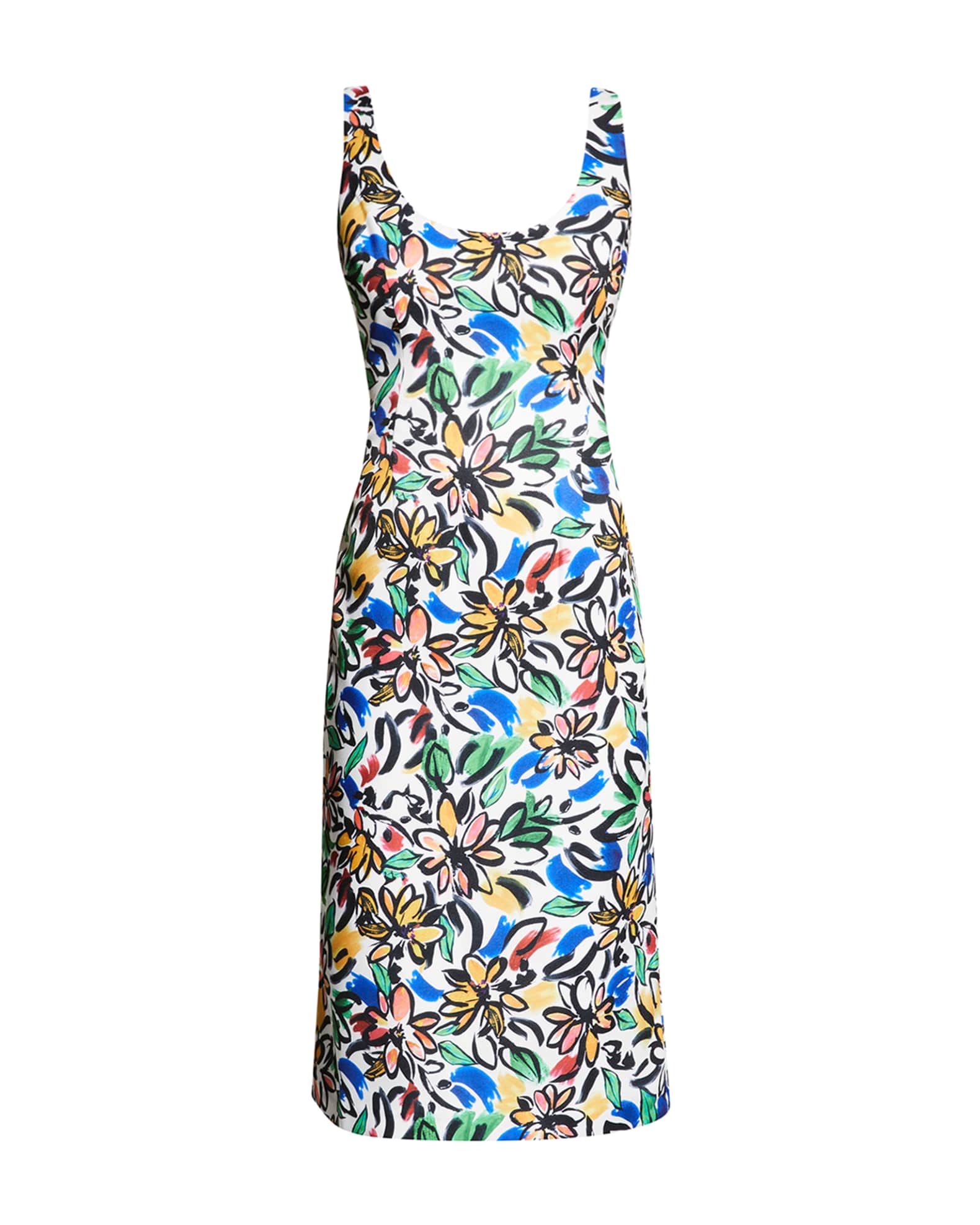 Aidan by Aidan Mattox Two Tone Floral Hi Low Evening Dress
