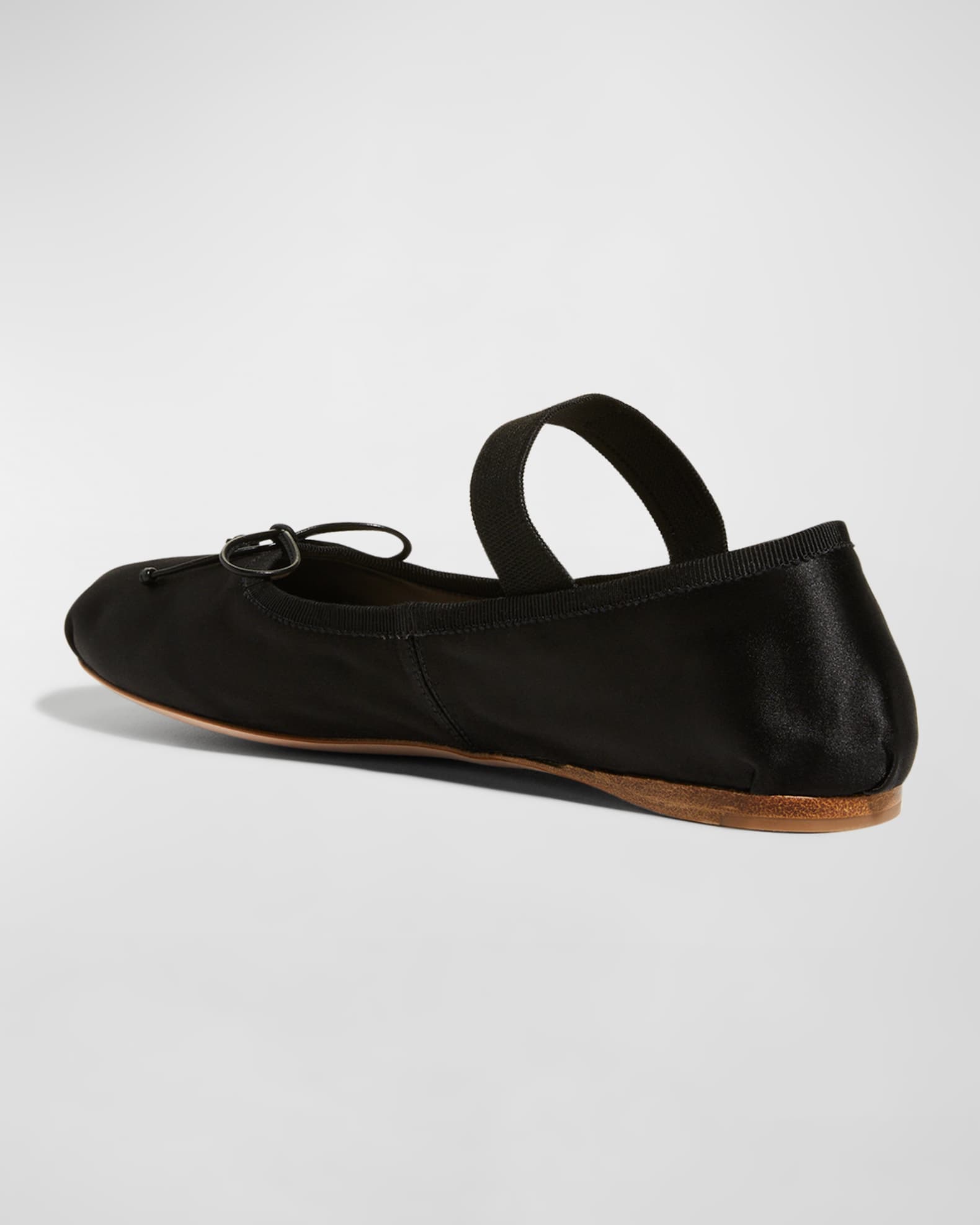 Miu Miu Satin Bow Ballerina Flats | Neiman Marcus