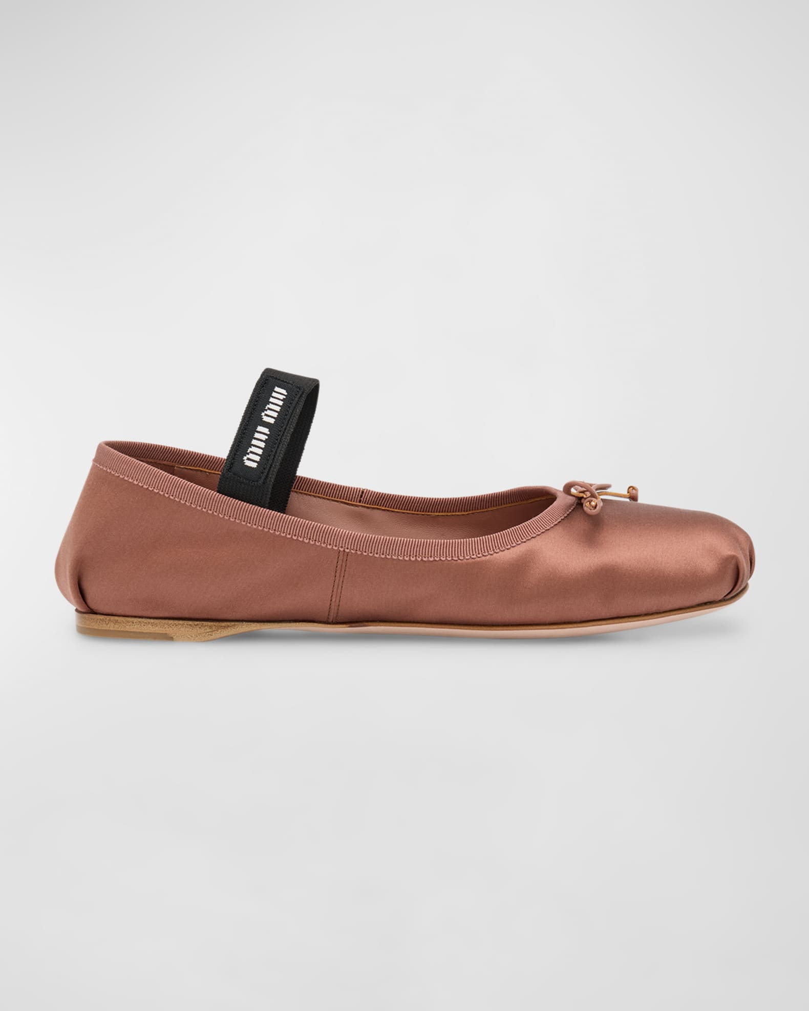 Satin Bow Ballerina Flats 0