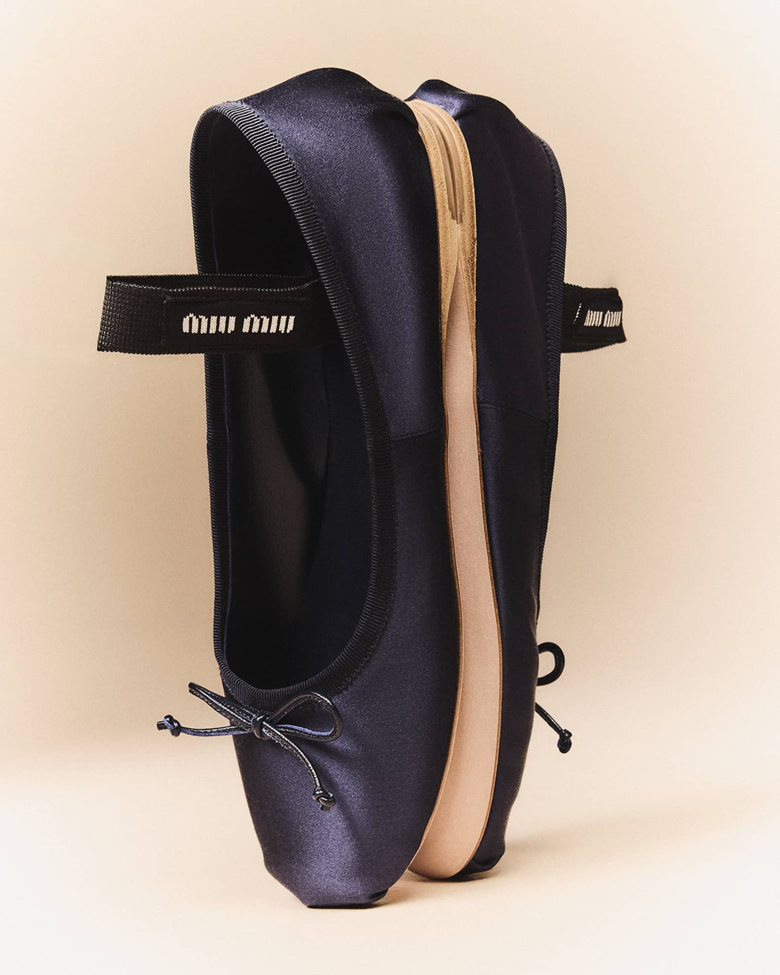 Satin Bow Ballerina Flats | Neiman Marcus
