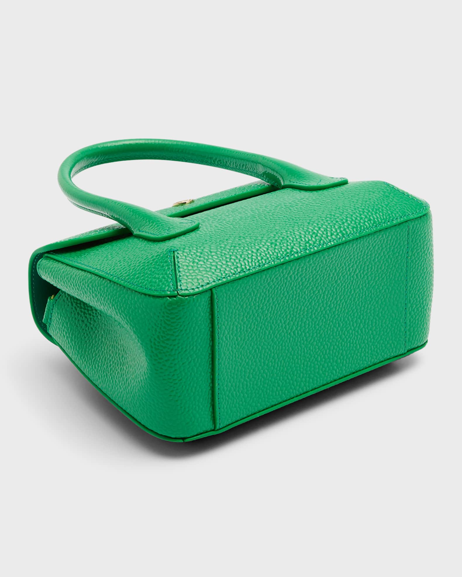 Giorgio Armani Mini Textured Leather Top-Handle Bag | Neiman Marcus