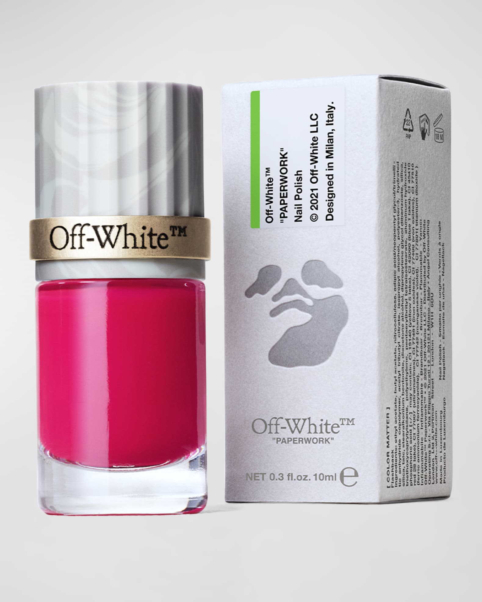 Off-White Paperwork Color Matter Nail Polish, Flashback