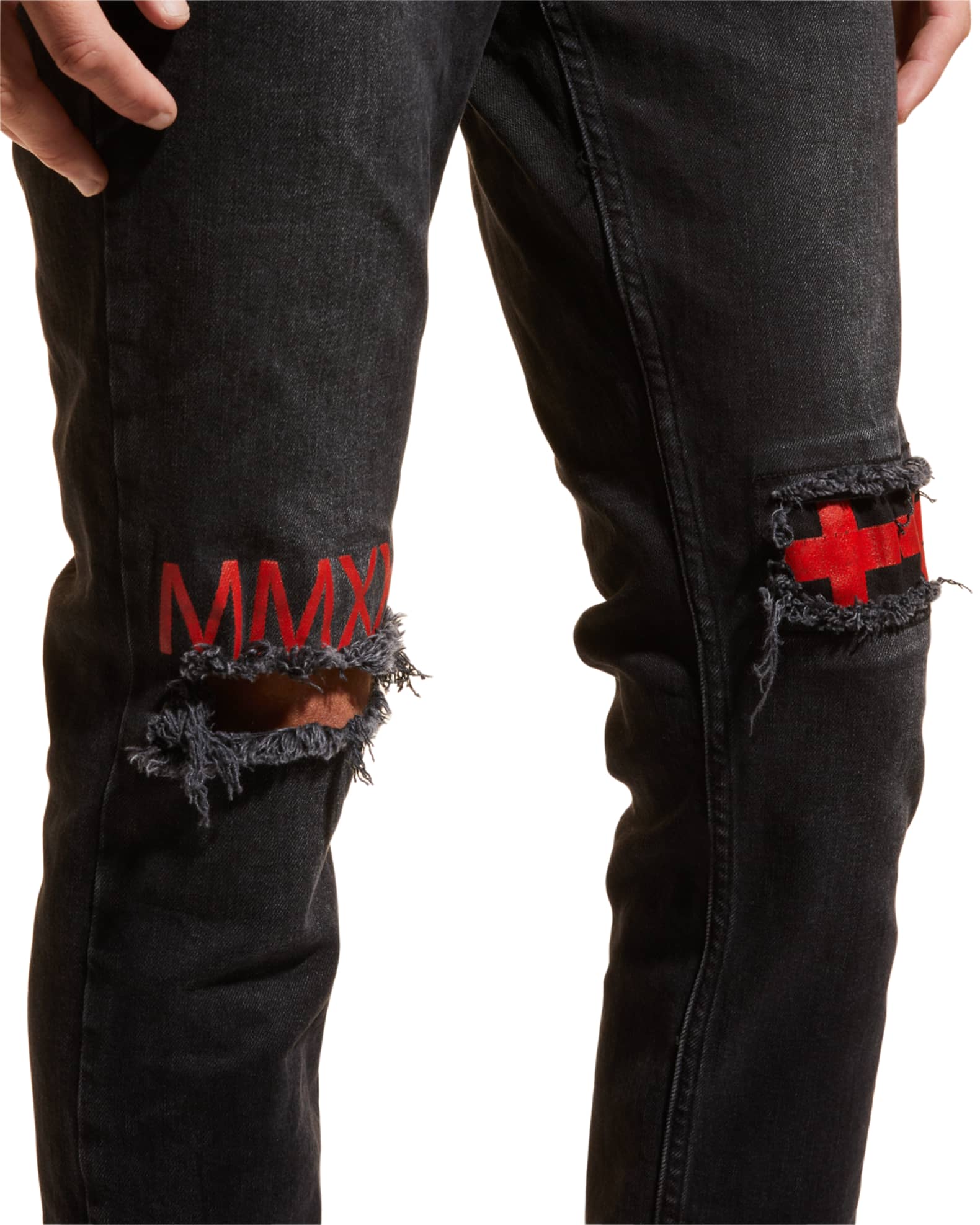 Ksubi Men's Chitch World Tour Printed Jeans Neiman Marcus