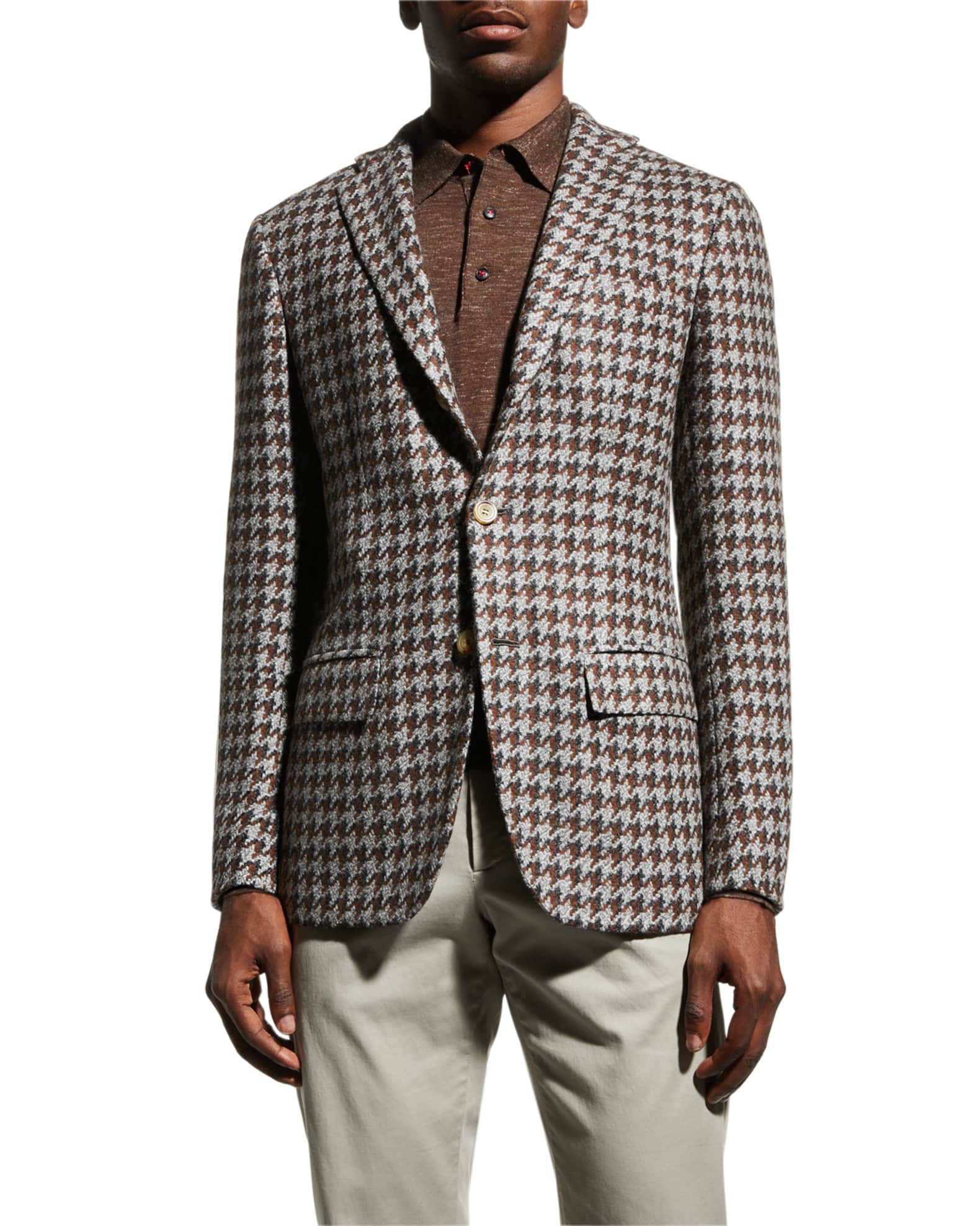 Kiton Men's Houndstooth Sport Coat Neiman Marcus