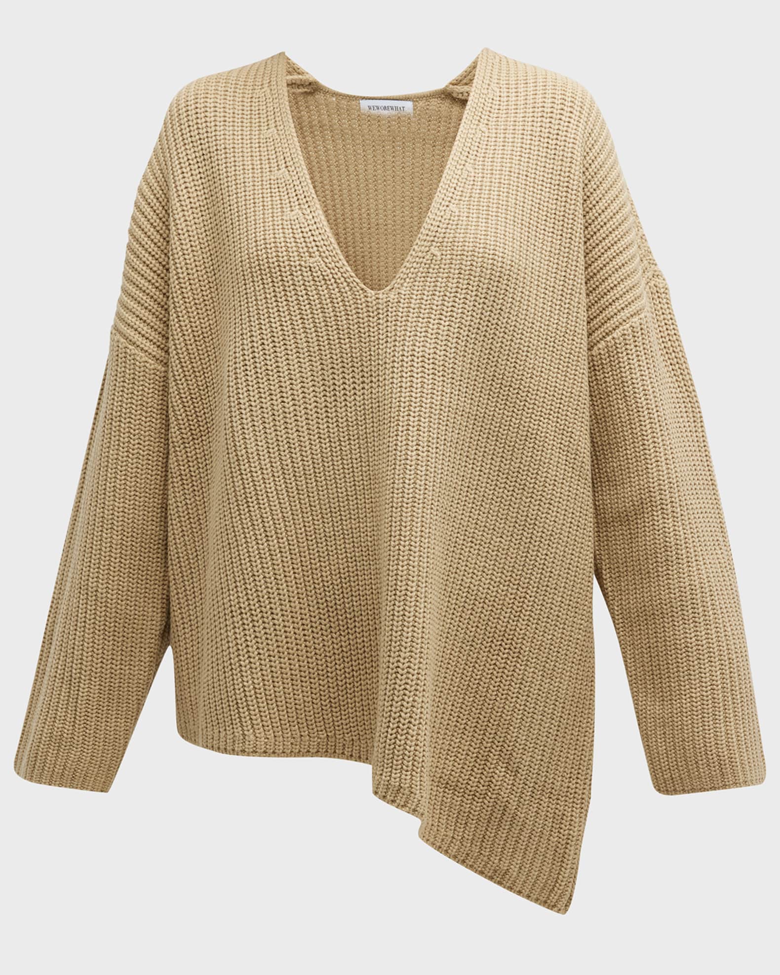 We Wore What Oversized VNeck Sweater Neiman Marcus