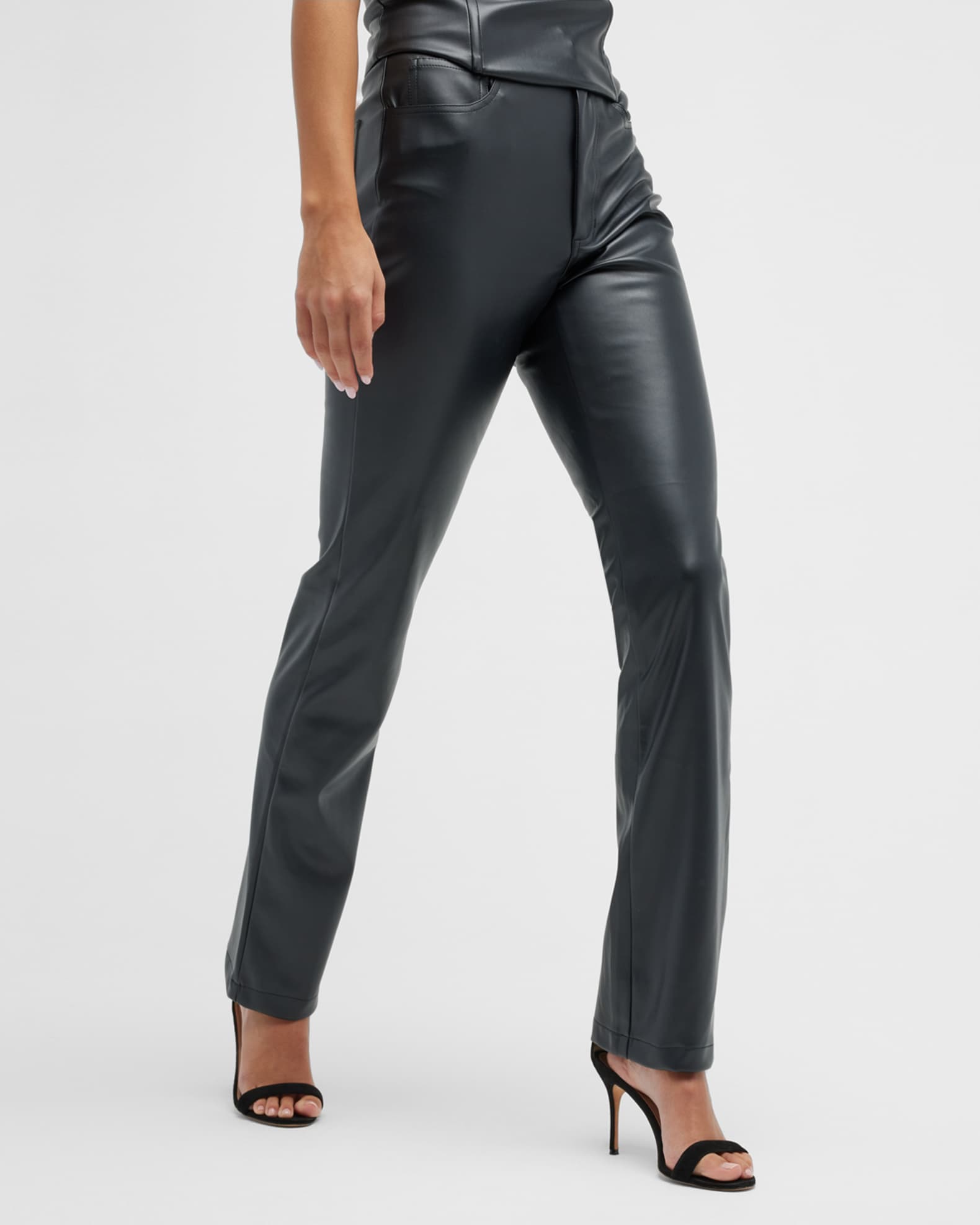 Vegan Leather Pants Suit Neiman Marcus