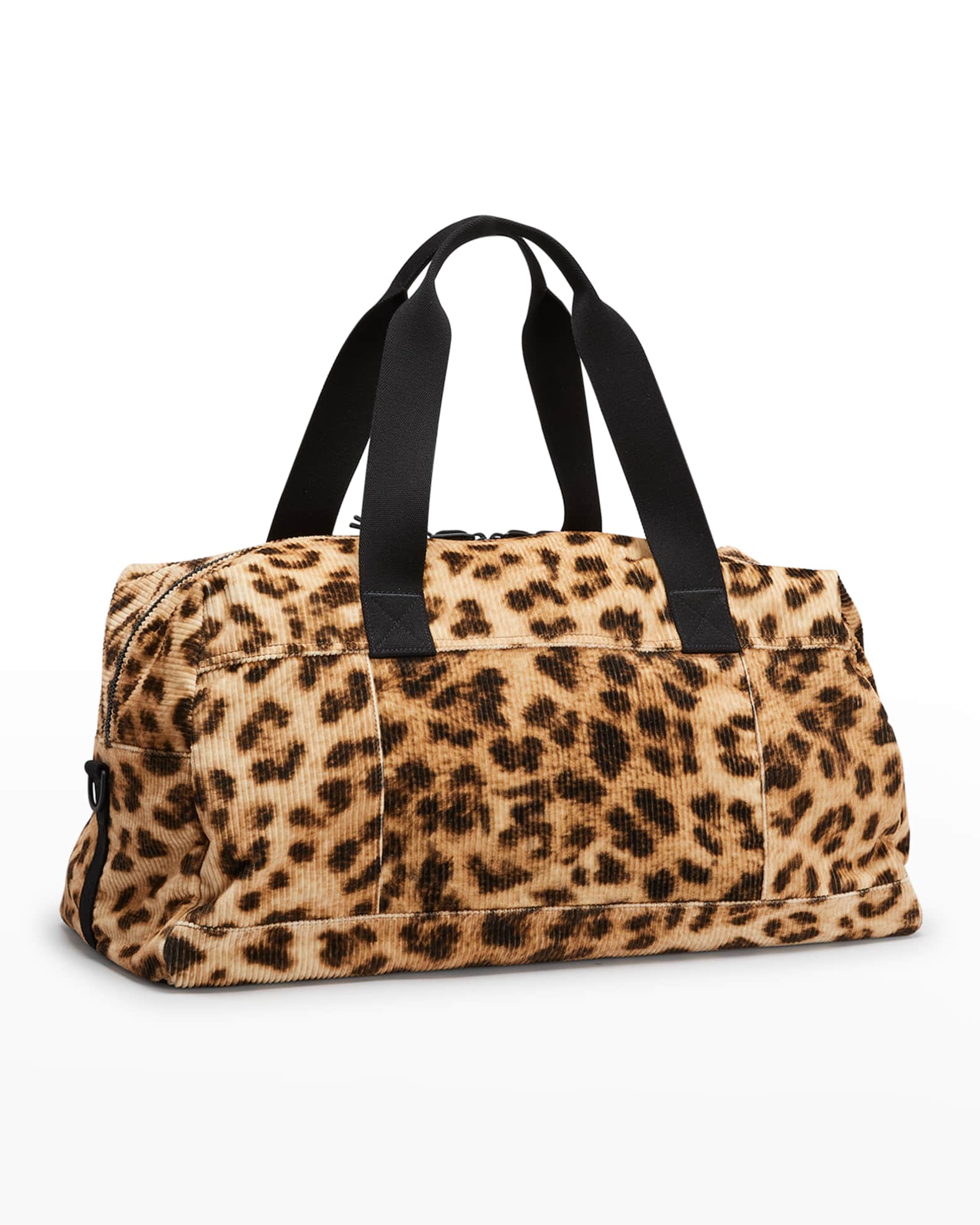 Saint Laurent Men's Nuxx Leopard Logo Duffle Bag | Neiman Marcus