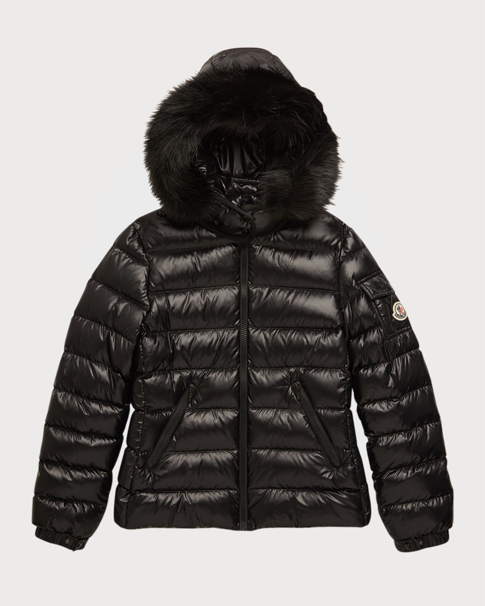 Moncler Enfant Baby Black Mommy Puffer Backpack Moncler Enfant