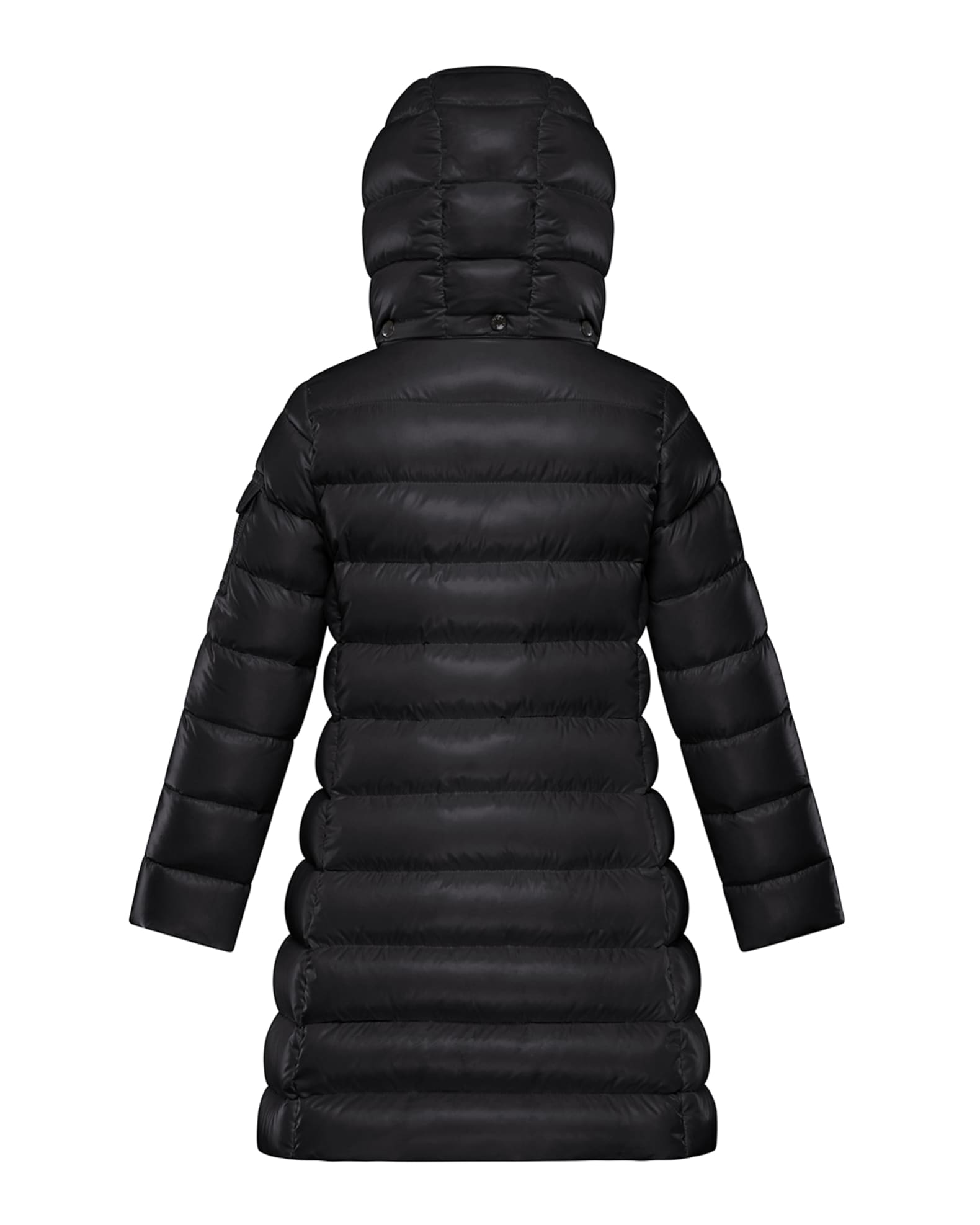 Moncler Girl's Moka Long Puffer Coat, Size 8-14 | Neiman Marcus