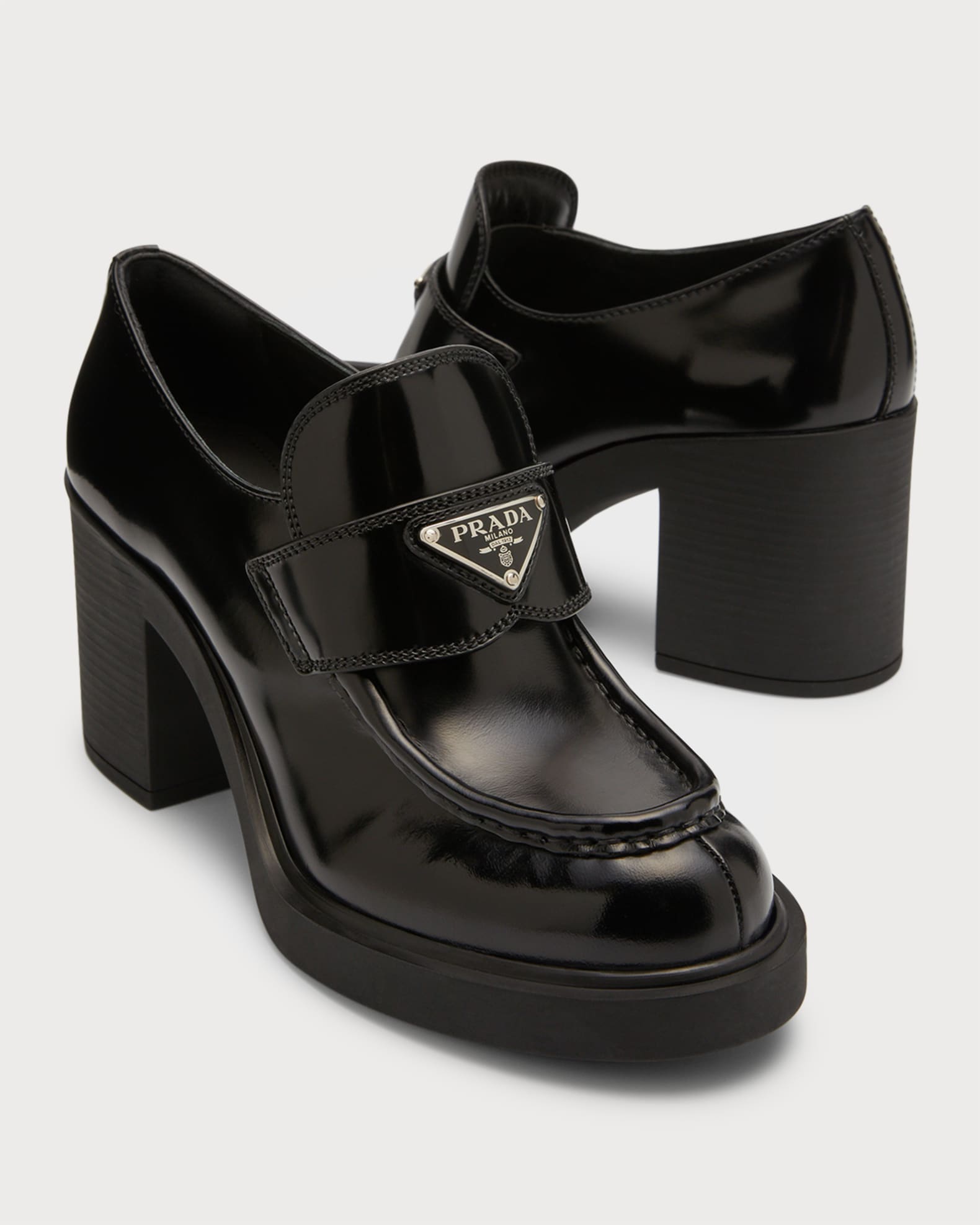 Chocolate Flow Heeled Loafers