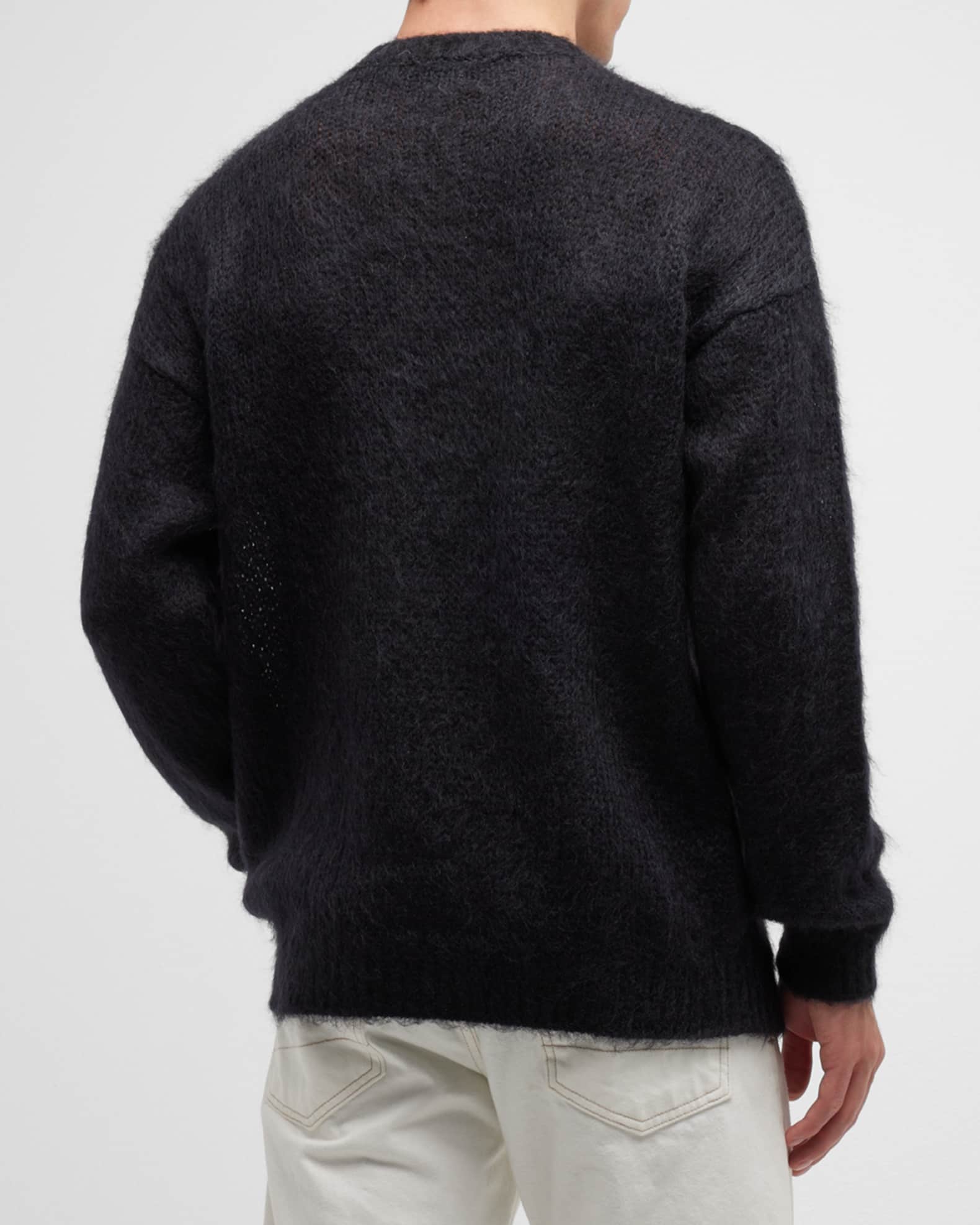 Logo mohair-blend sweater