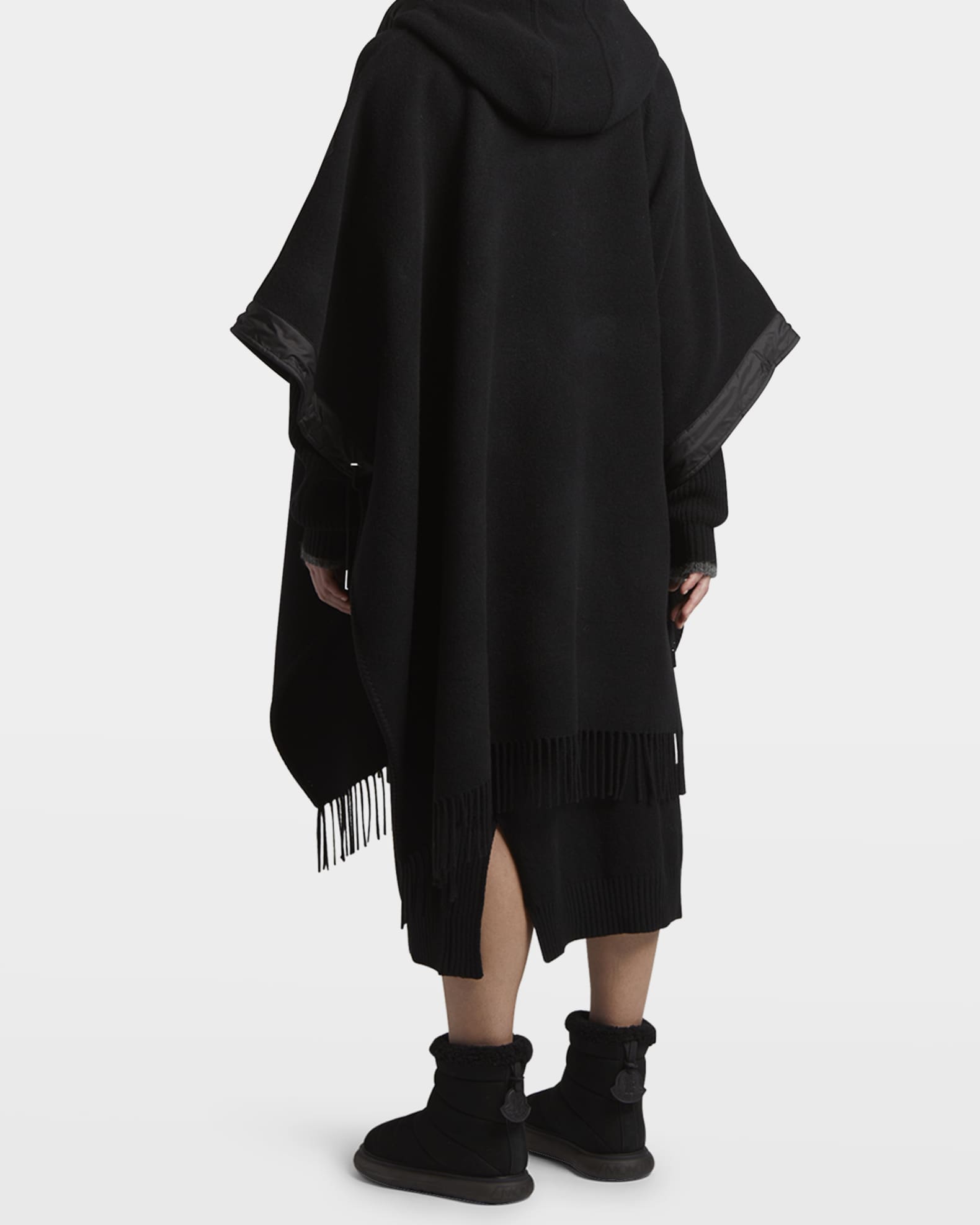 Moncler Layered Wool Cape | Neiman Marcus