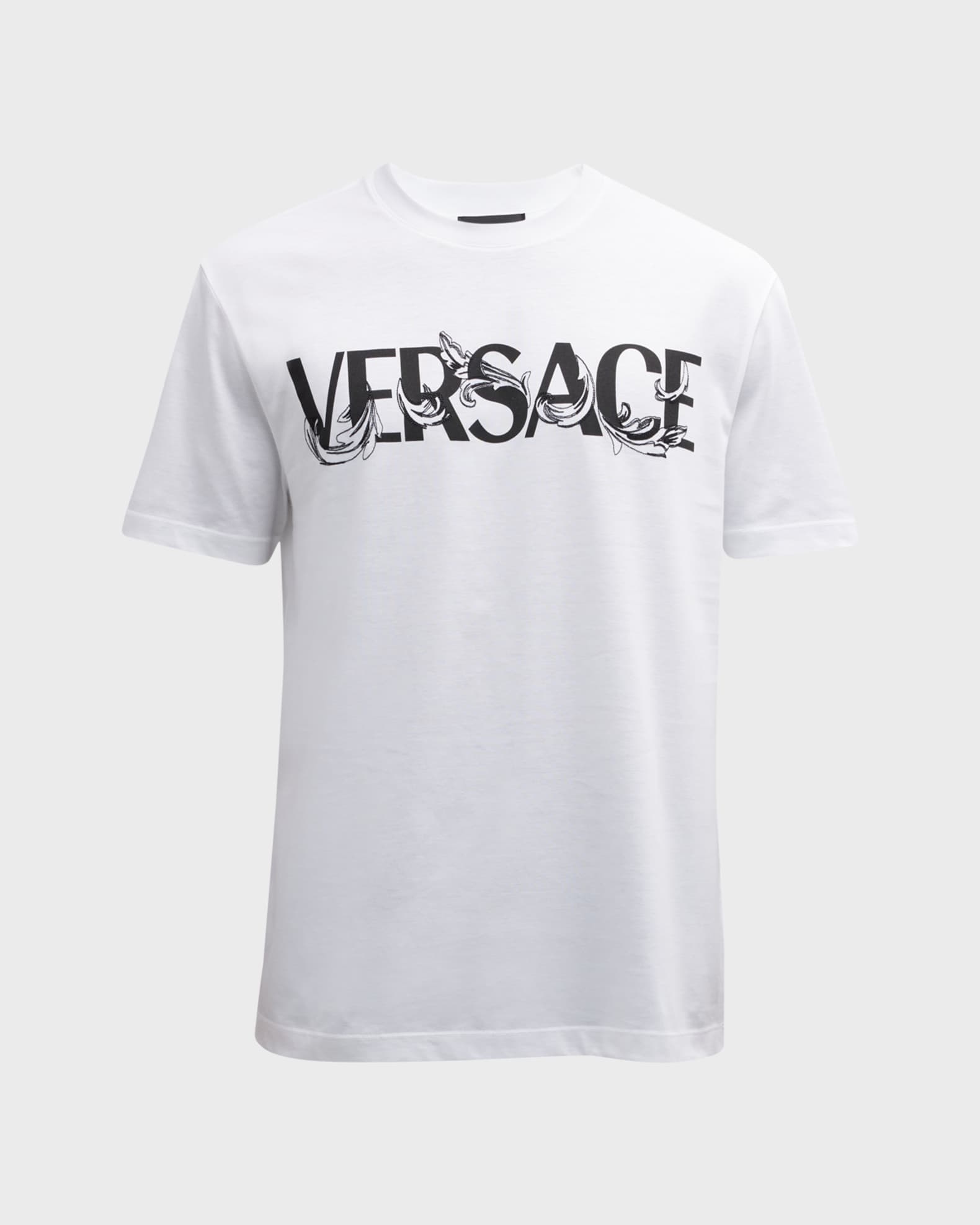 Versace Kids logo-print cotton romper - White
