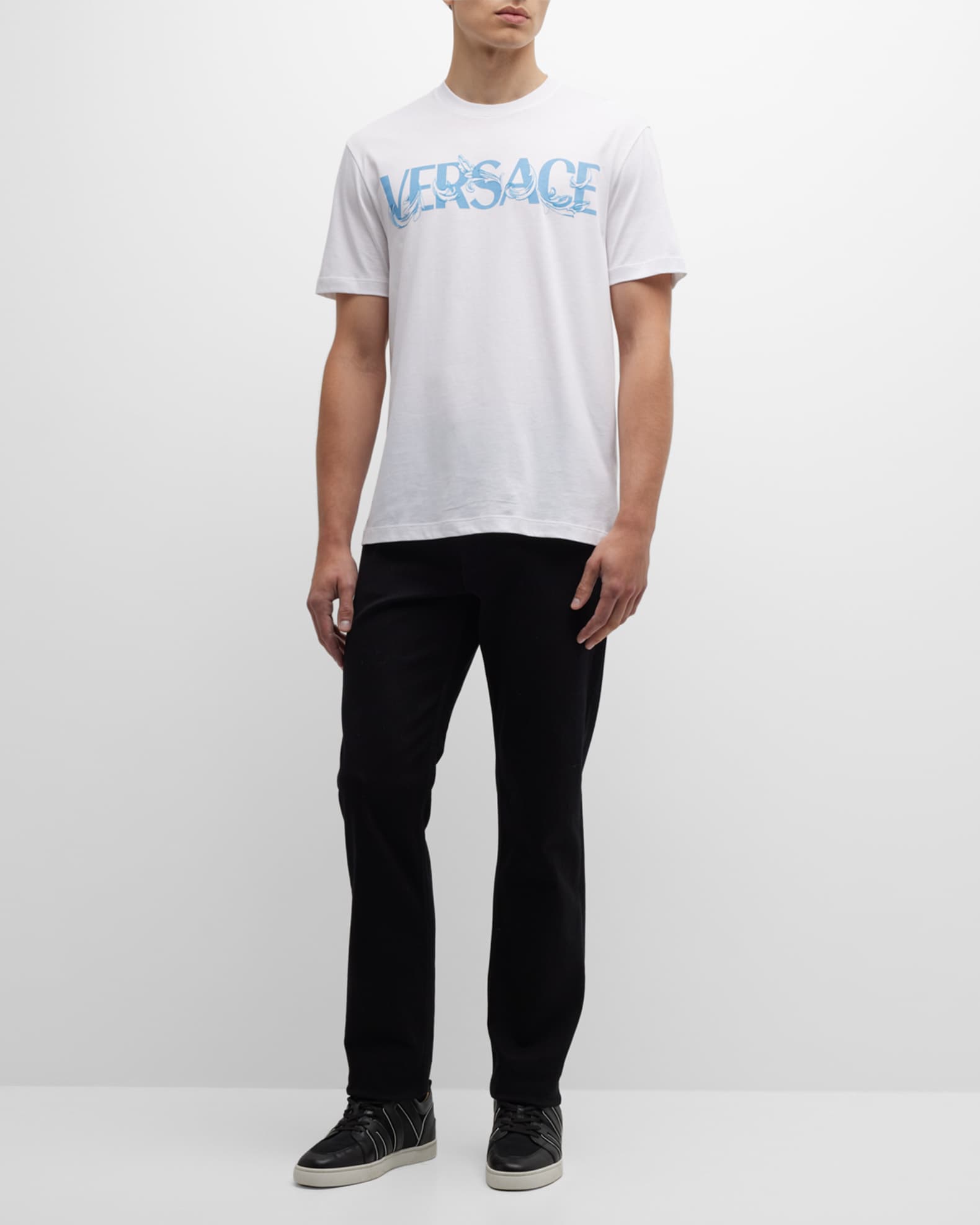 Versace White Barocco T-Shirt