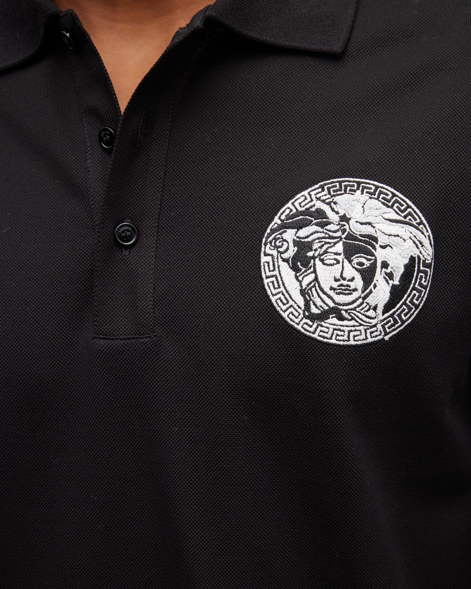 Versace Men's Medusa-Patch Polo Shirt | Neiman Marcus