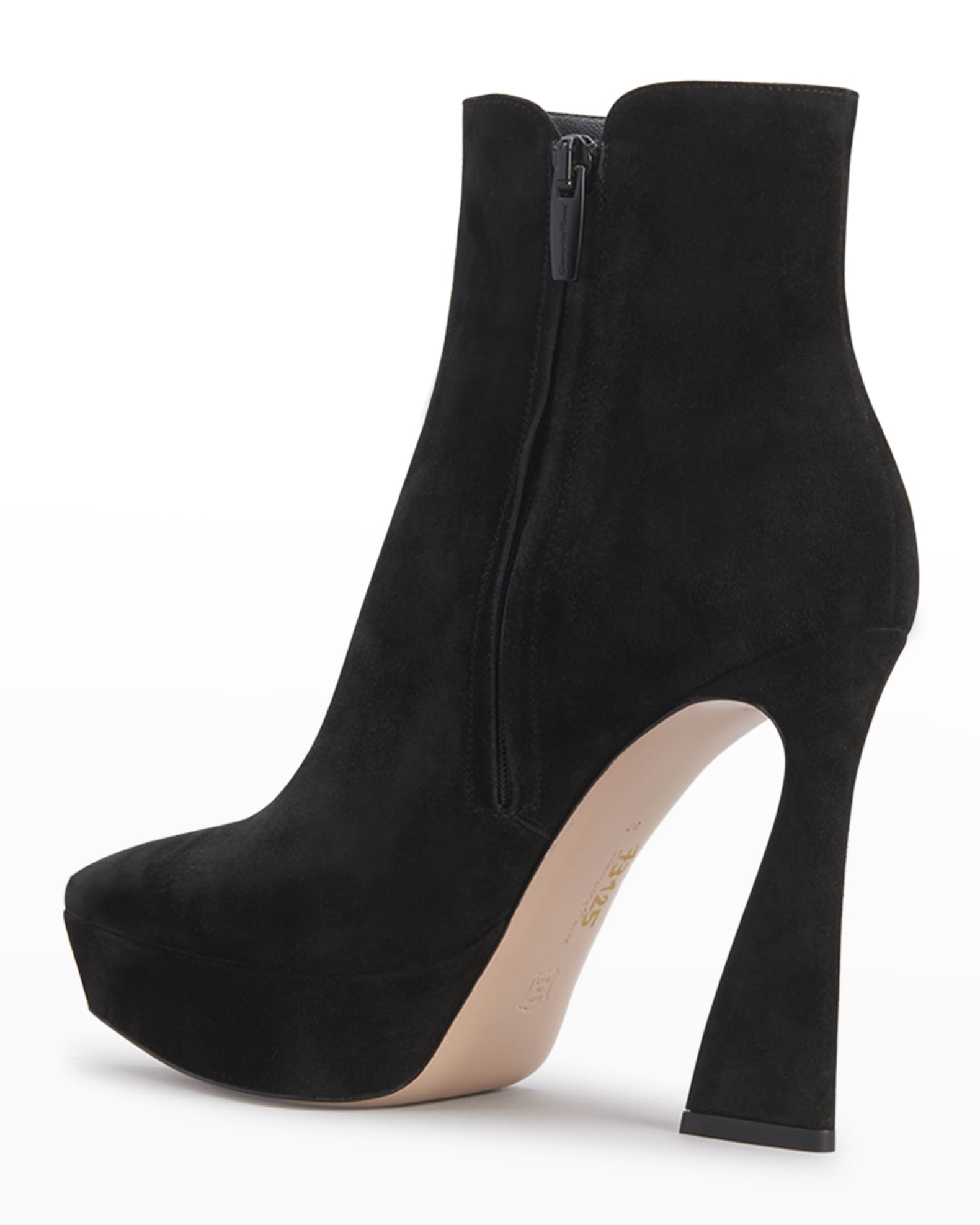 suede stiletto booties