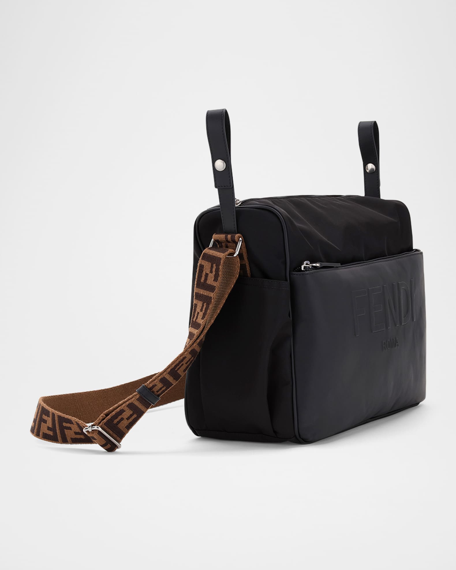 Fendi FF Logo Diaper Bag w Changing Pad Neiman Marcus