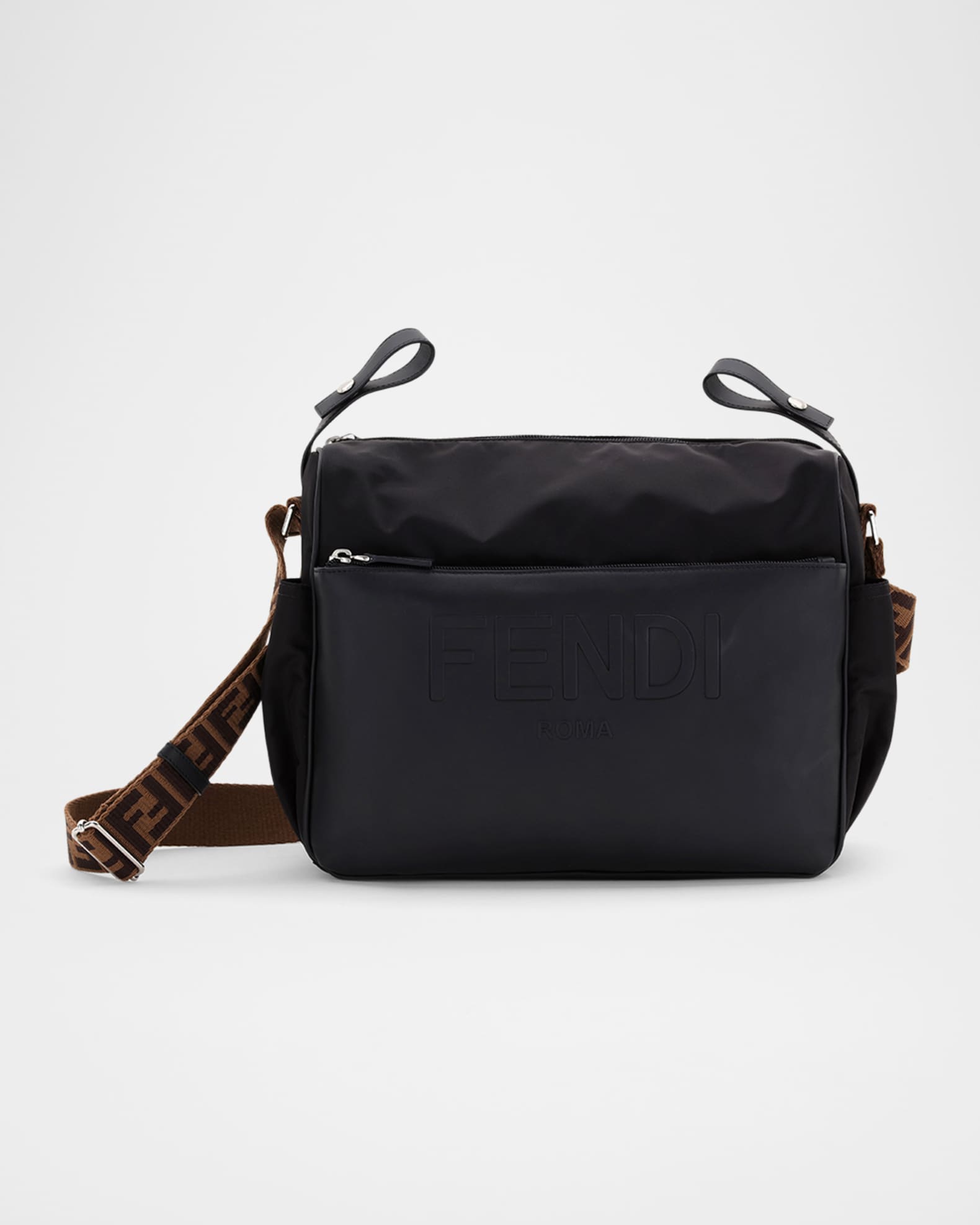 Fendi FF Logo Diaper Bag w Changing Pad Neiman Marcus