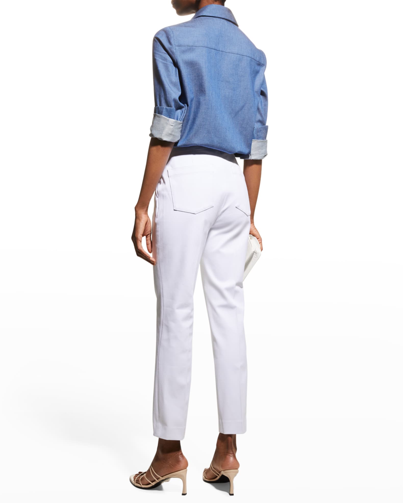 Spanx OntheGo Ankle Slim Straight Pants Neiman Marcus