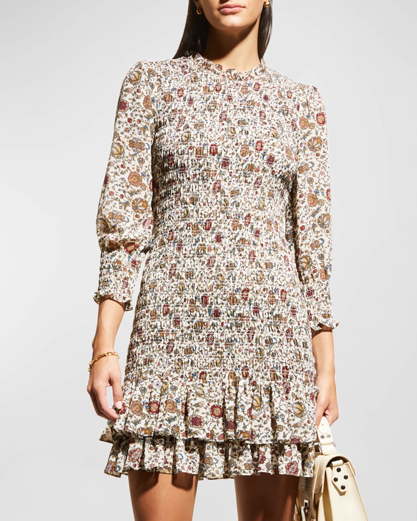 Frame smocked outlet floral dress
