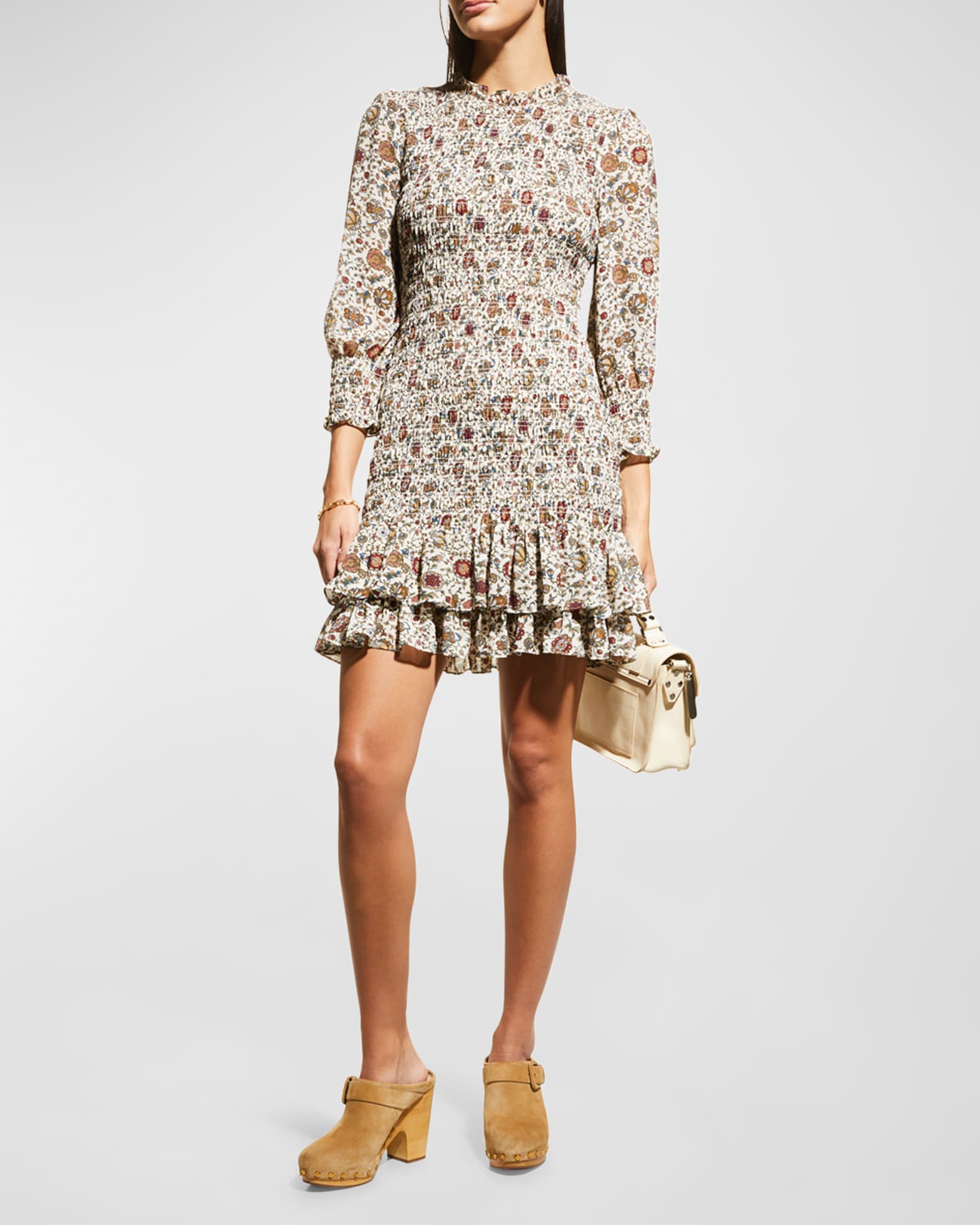 Frame smocked hot sale shift dress