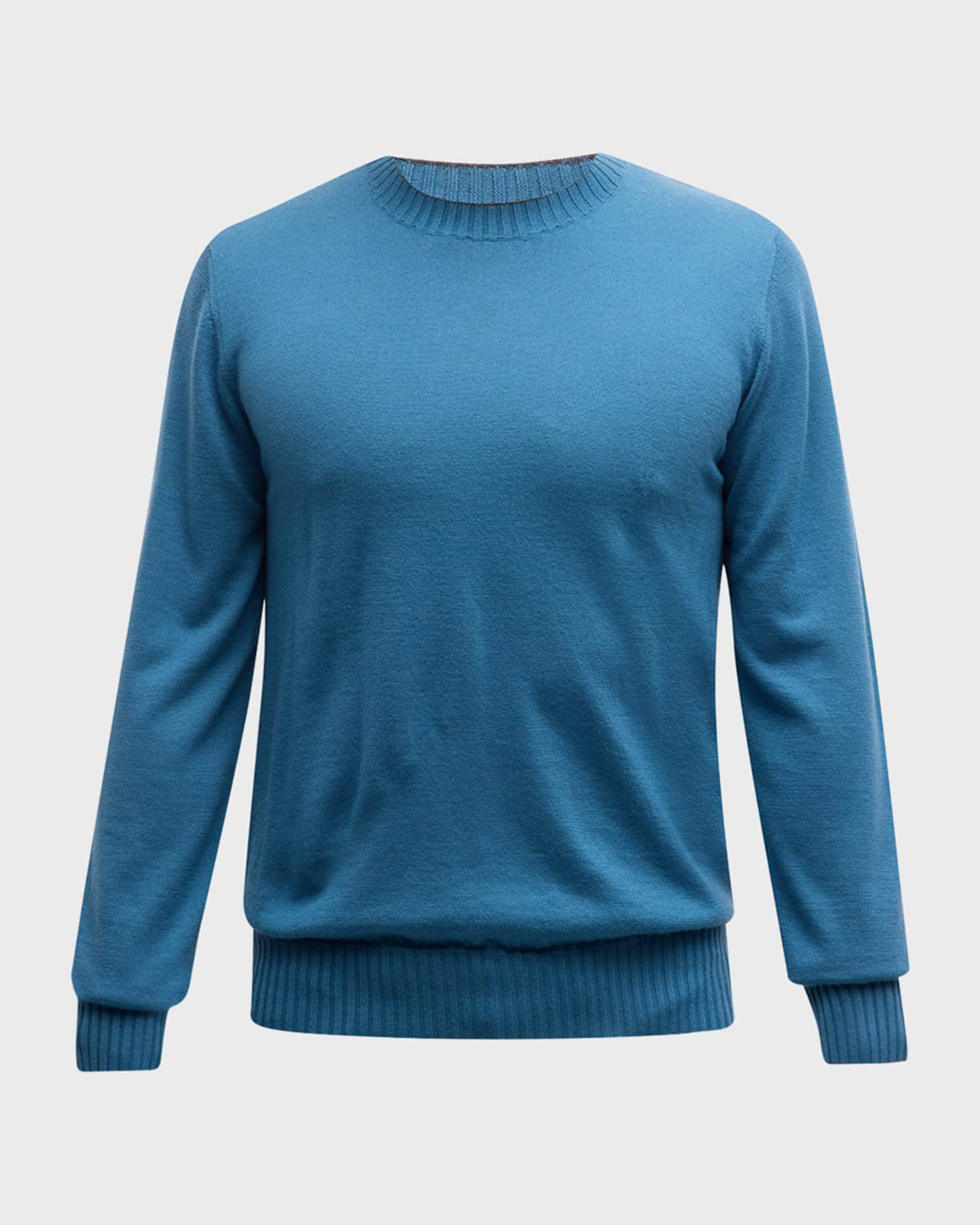 LV Cuffs Cashmere Crewneck - Luxury Green