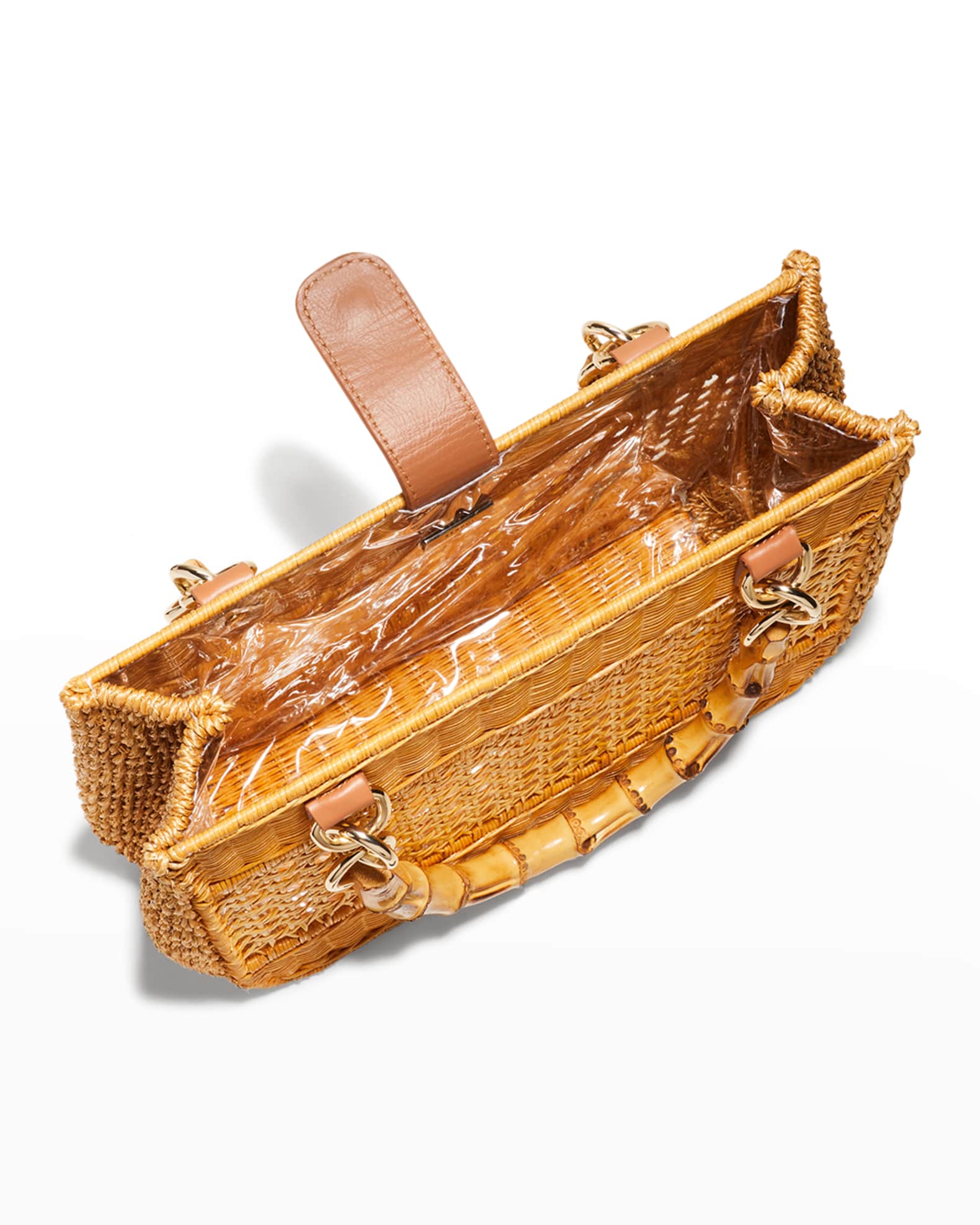 Serpui Amanda Wicker TopHandle Bag Neiman Marcus