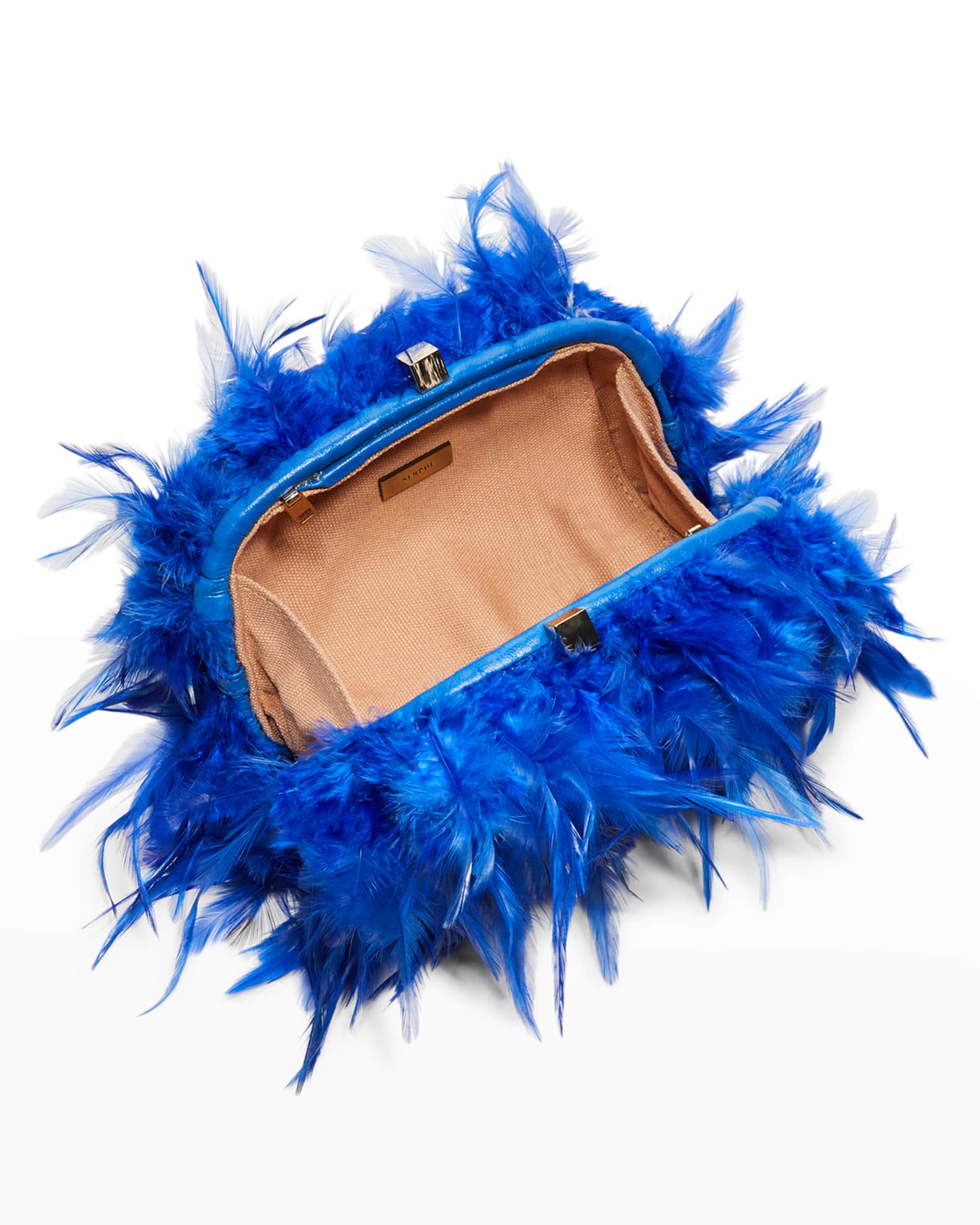 Serpui Charlotte Ostrich Feather Clutch Bag Neiman Marcus