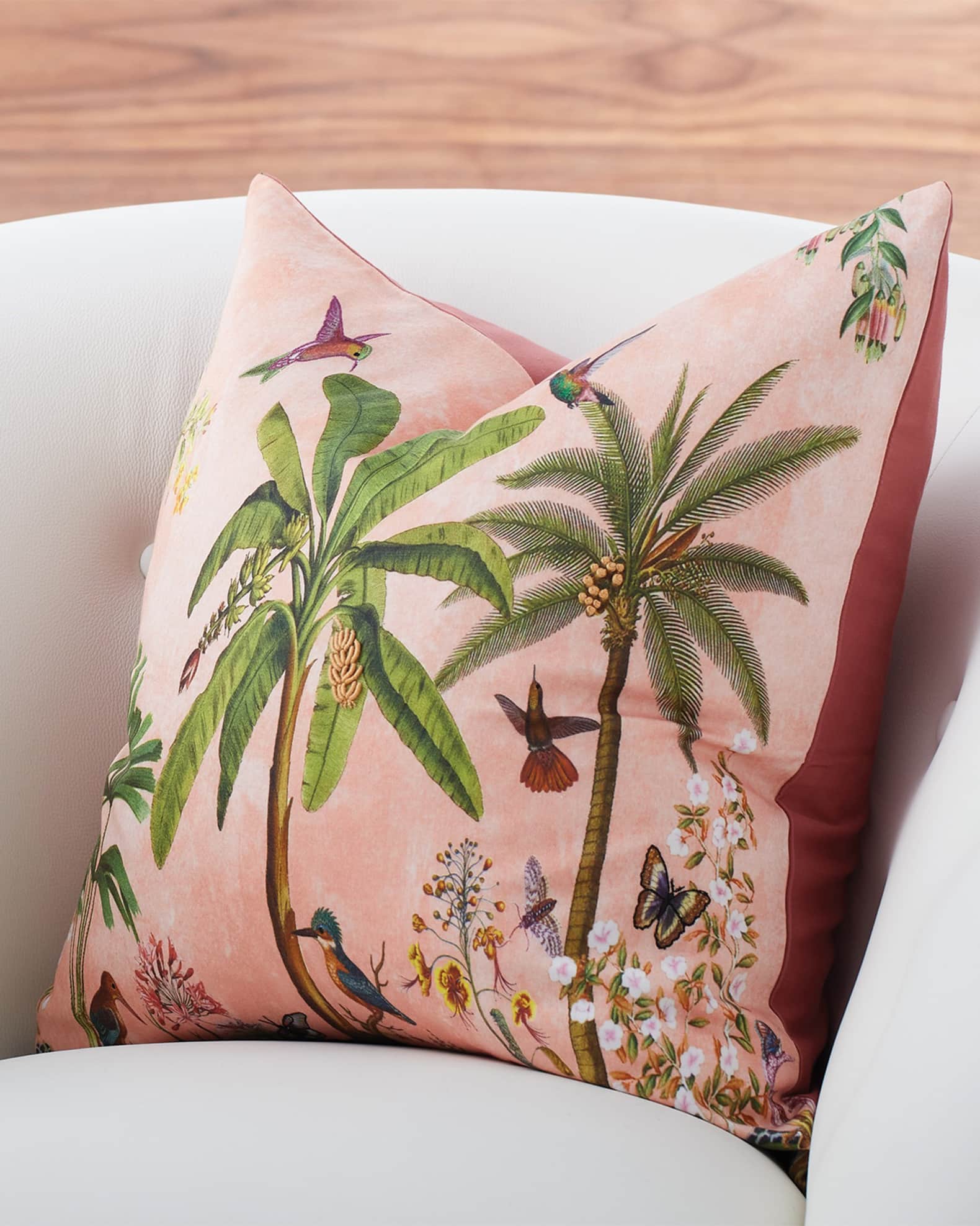 Tropical Palm Tree Pillow - 20" 1