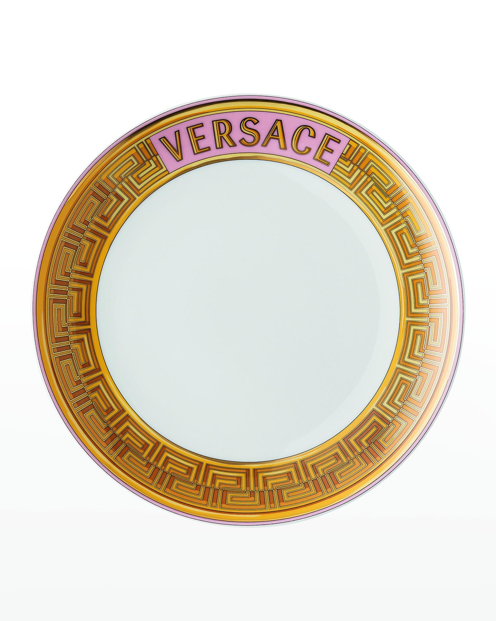 Versace Medusa Amplified Pink Coin Salad Plate | Neiman Marcus