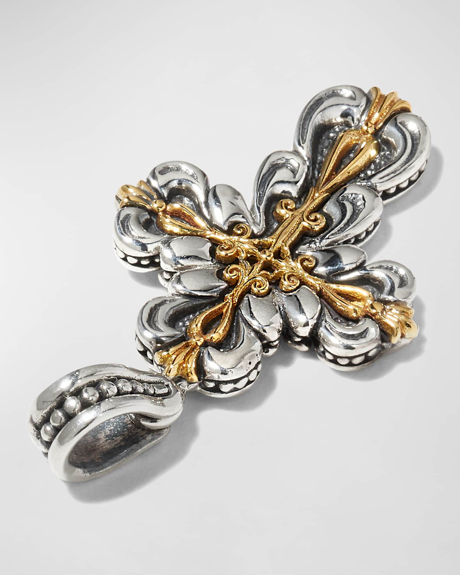 Konstantino Two-Tone Cross Pendant | Neiman Marcus