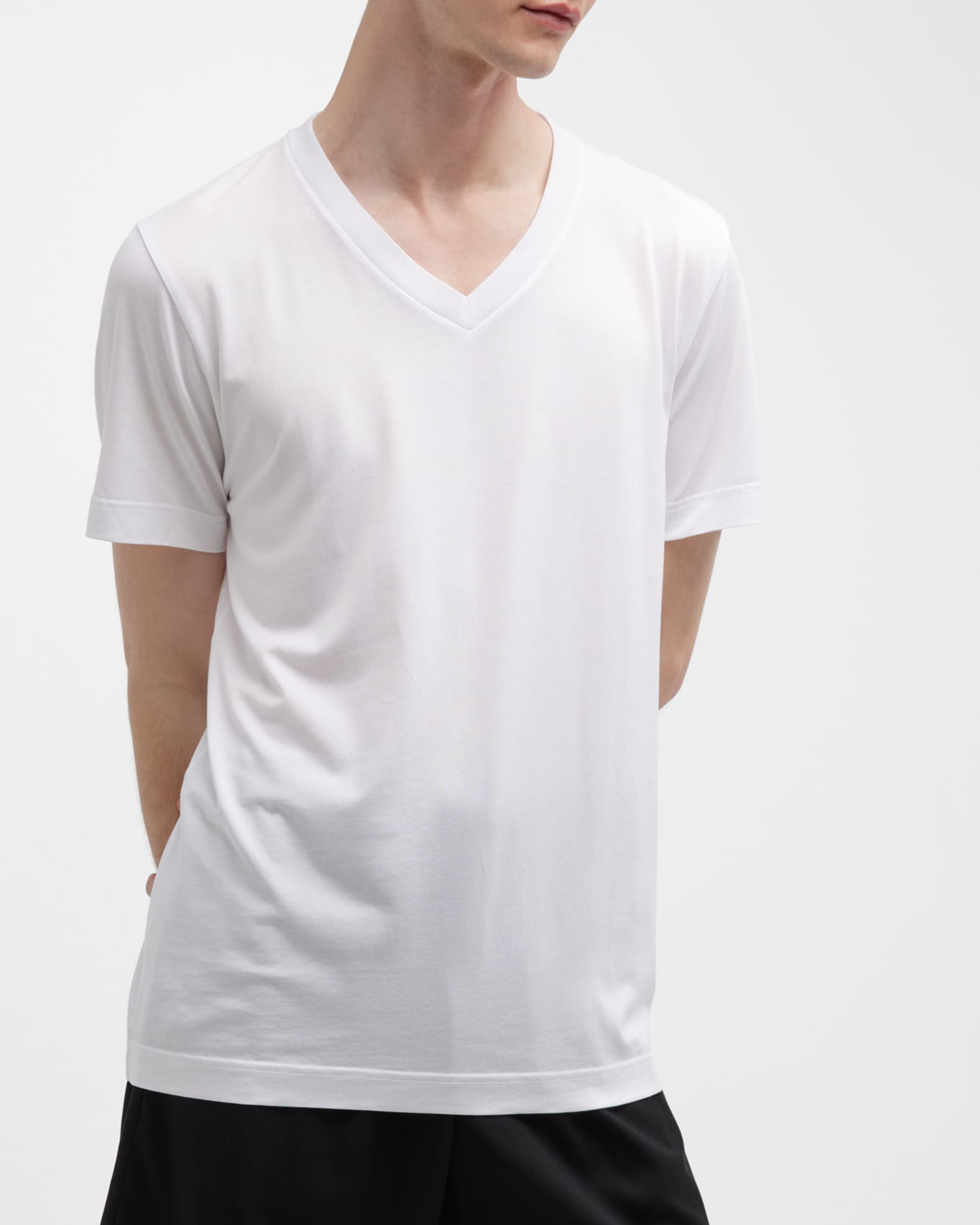 CDLP Men's V-Neck Stretch T-Shirt | Neiman Marcus