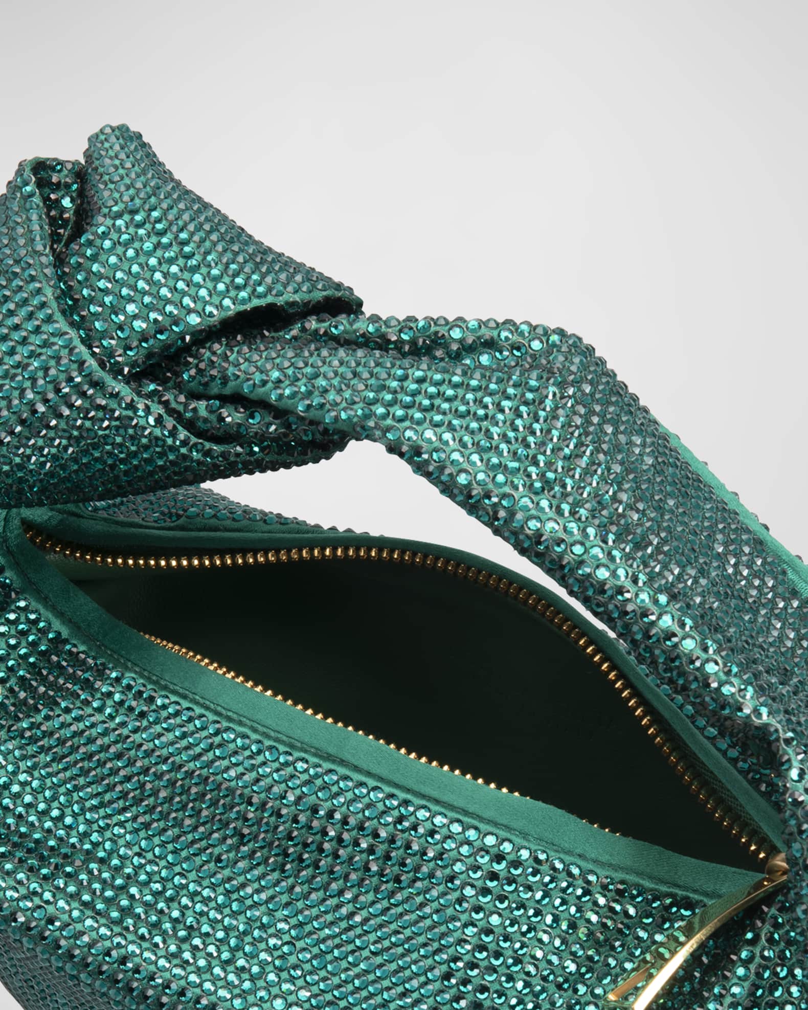 Bottega Veneta Jodie Mini Hotfix Rhinestone Top-Handle Bag | Neiman Marcus