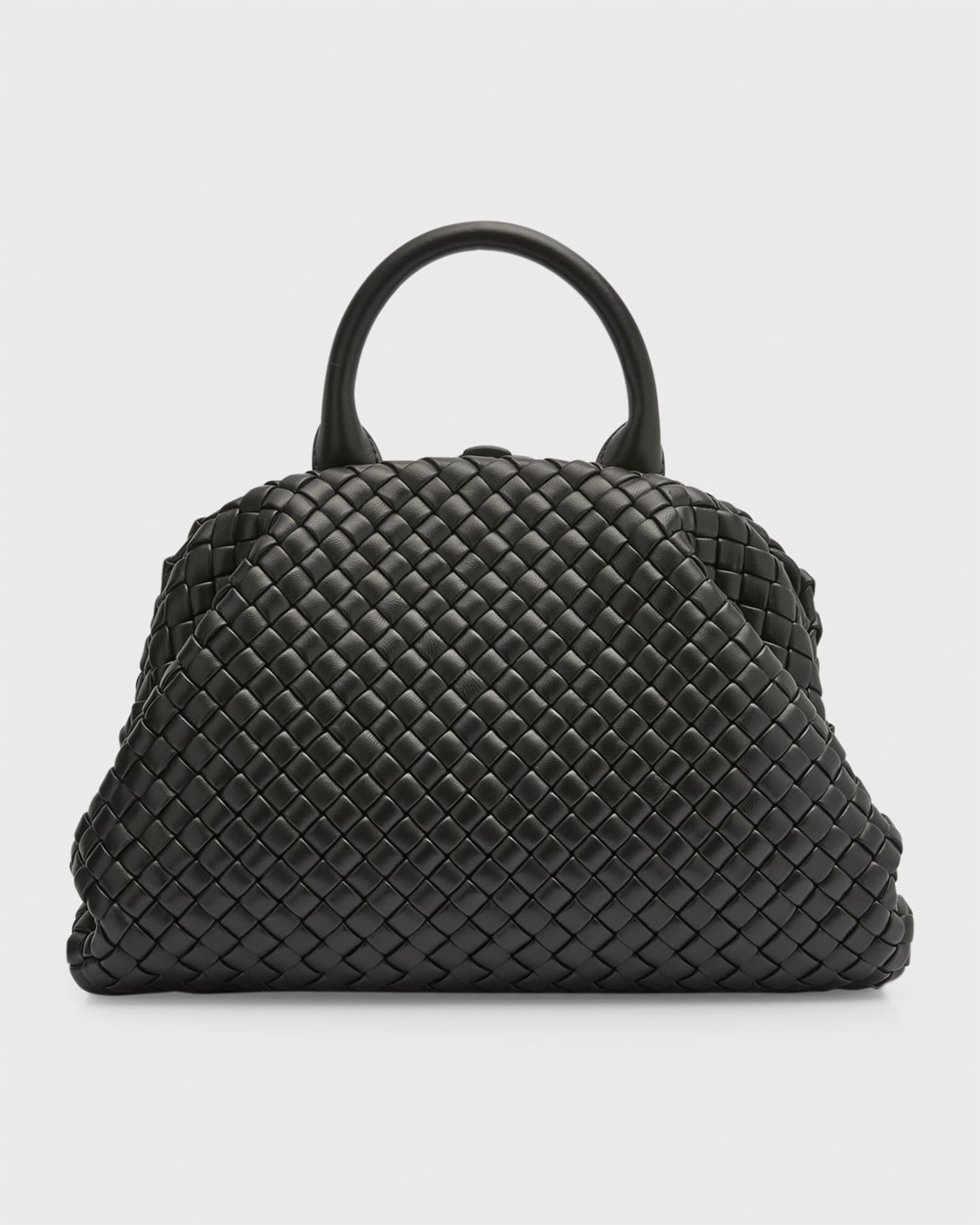 Bottega Veneta Small Intrecciato Padded Napa Satchel Bag | Neiman Marcus