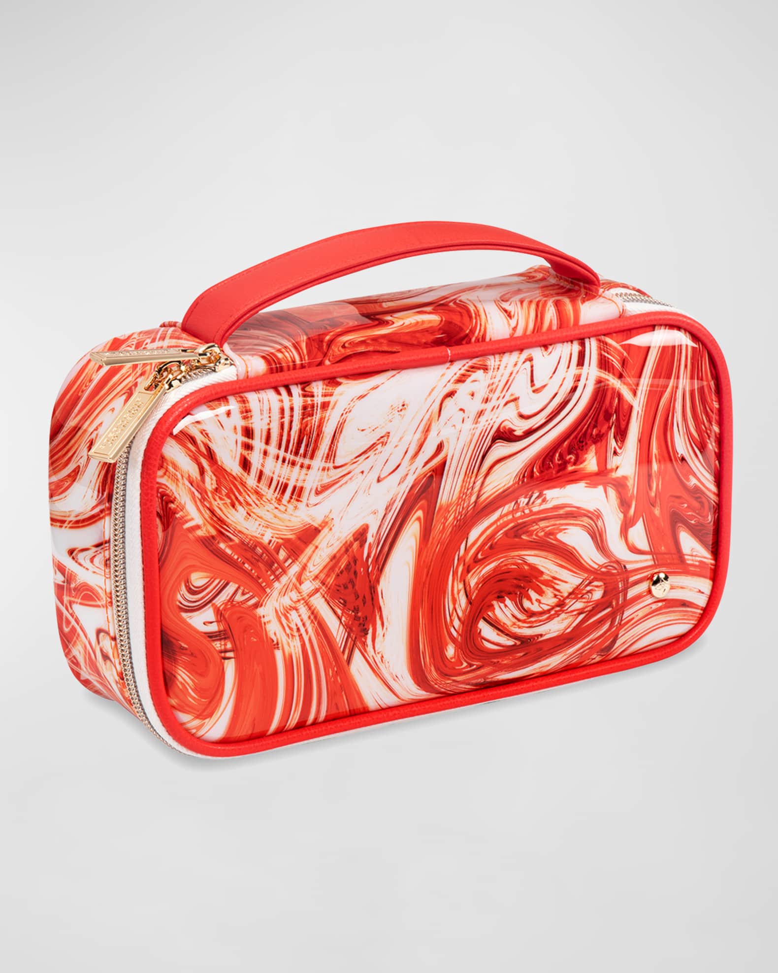 Stephanie Johnson Miami Tangerine Tango Claire Medium Makeup Case