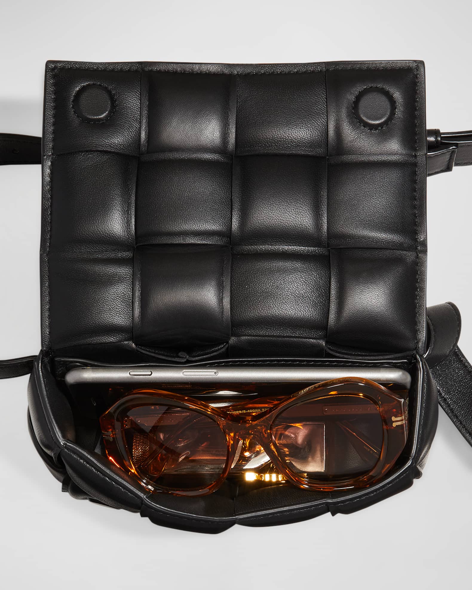 Bottega Veneta® Women's Cassette Belt Bag in Black. Shop online now.