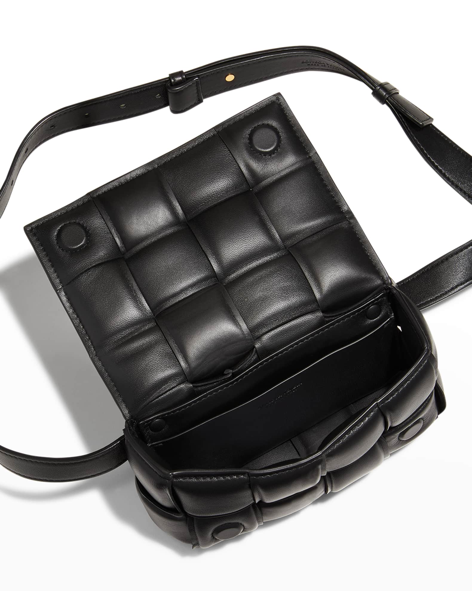 Bottega Veneta Pre-Owned Intrecciato Belt Flap camera bag, Neutrals