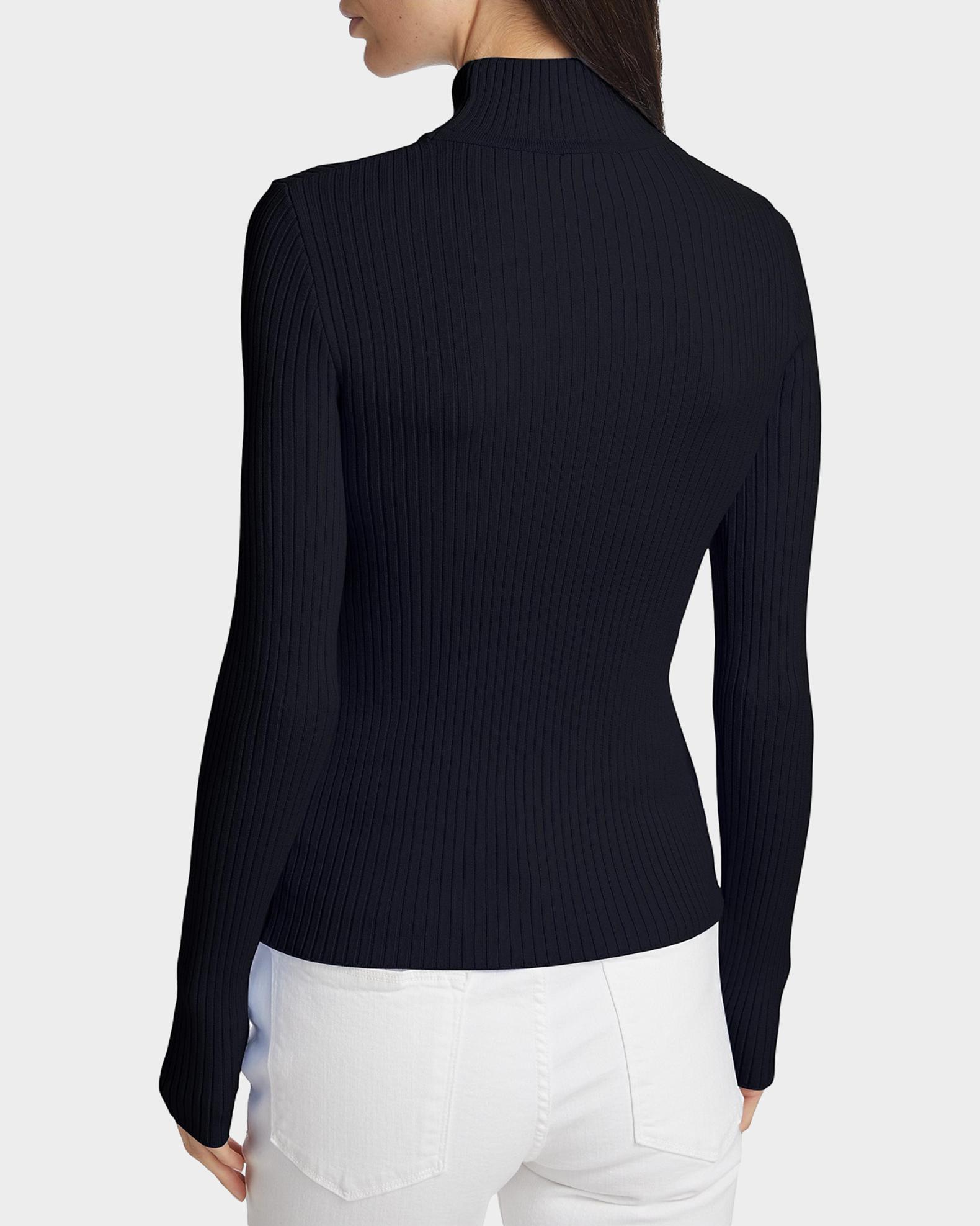 Courreges Turtleneck Long-Sleeve Rib Sweater | Neiman Marcus